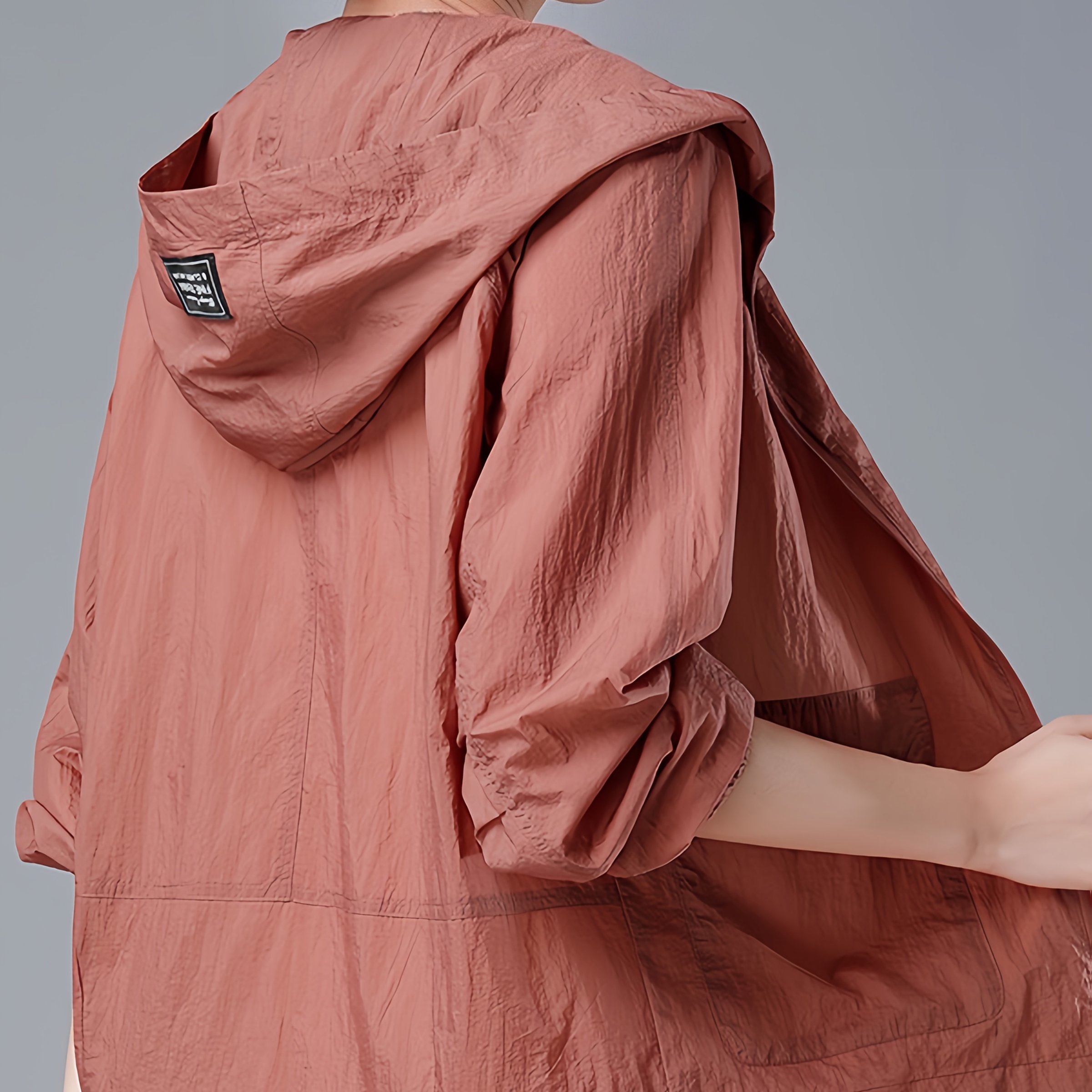 TEMU In 2025, The Summer Outdoor Ice Sense Women's Sunscreen Clothing 50+ High-folding Sunshade Awning Cool And Breathable Sunscreen Clothing Ideal