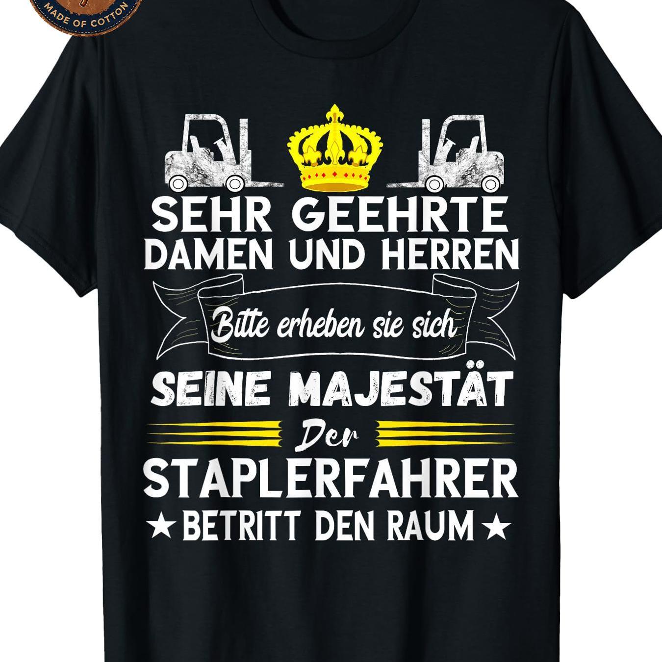 Image of Men's T-shirt Forklift Driver Majesty Graphic Print T Shirt Unisex Casual Breathable Soft Streetwear Summer Everyday Wear Outdoor Concert Printed Round Washable Single Sided Daily Wearing