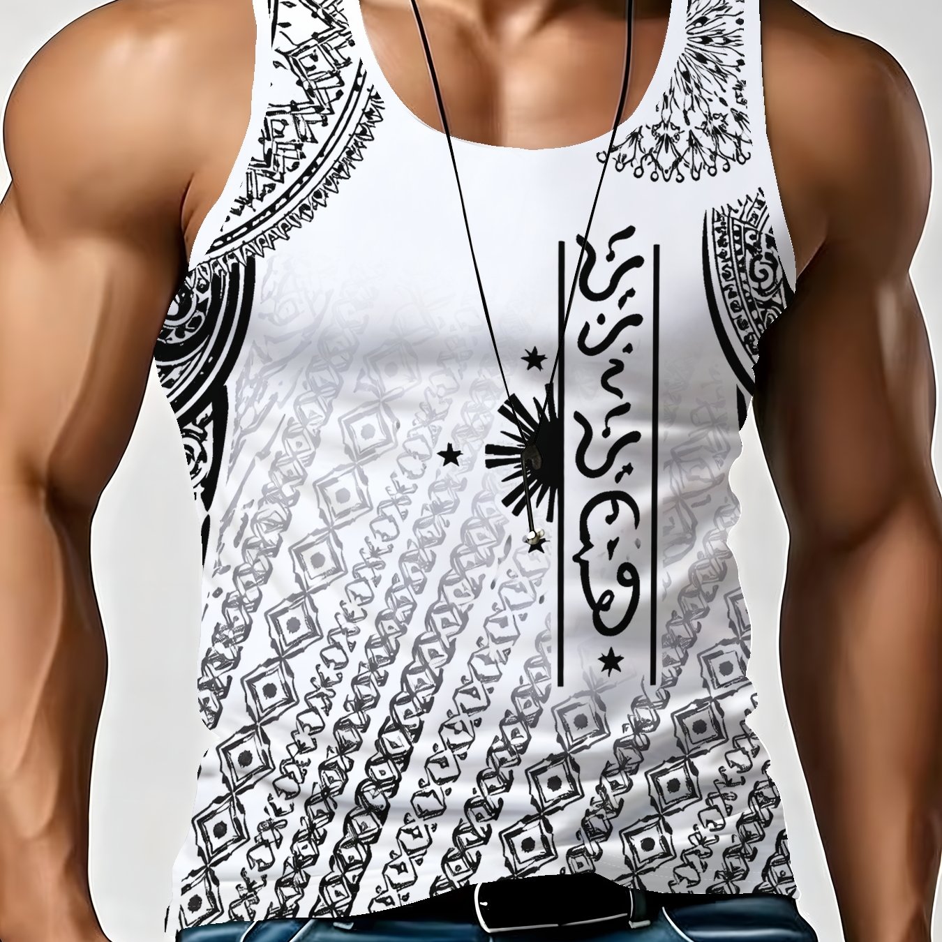 TEMU Men's Sleeveless Sports Tank Top, Loose-fitting Summer Vest, Casual And , An Essential Summer Outfit For Men