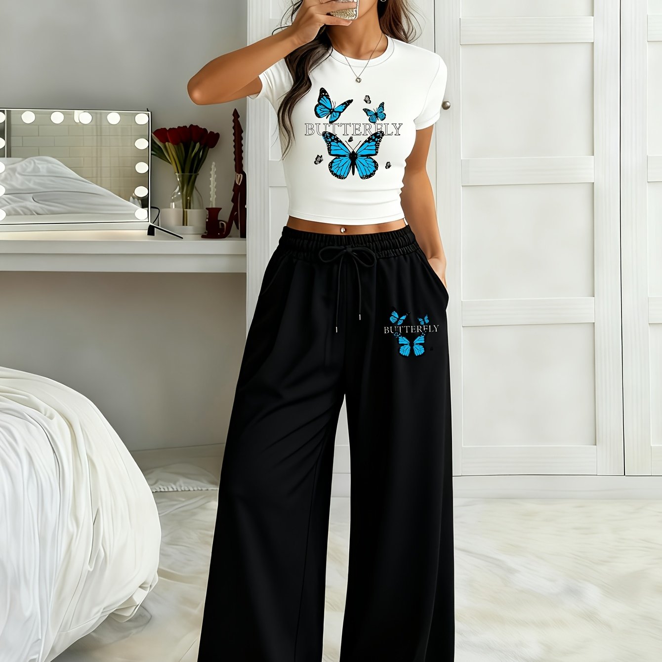 TEMU New Model For Summer 2026: A Stylish And Comfy Outfit For Featuring Y2k Short Sleeves That Are Refreshing And Breathable. Enjoy The Big For