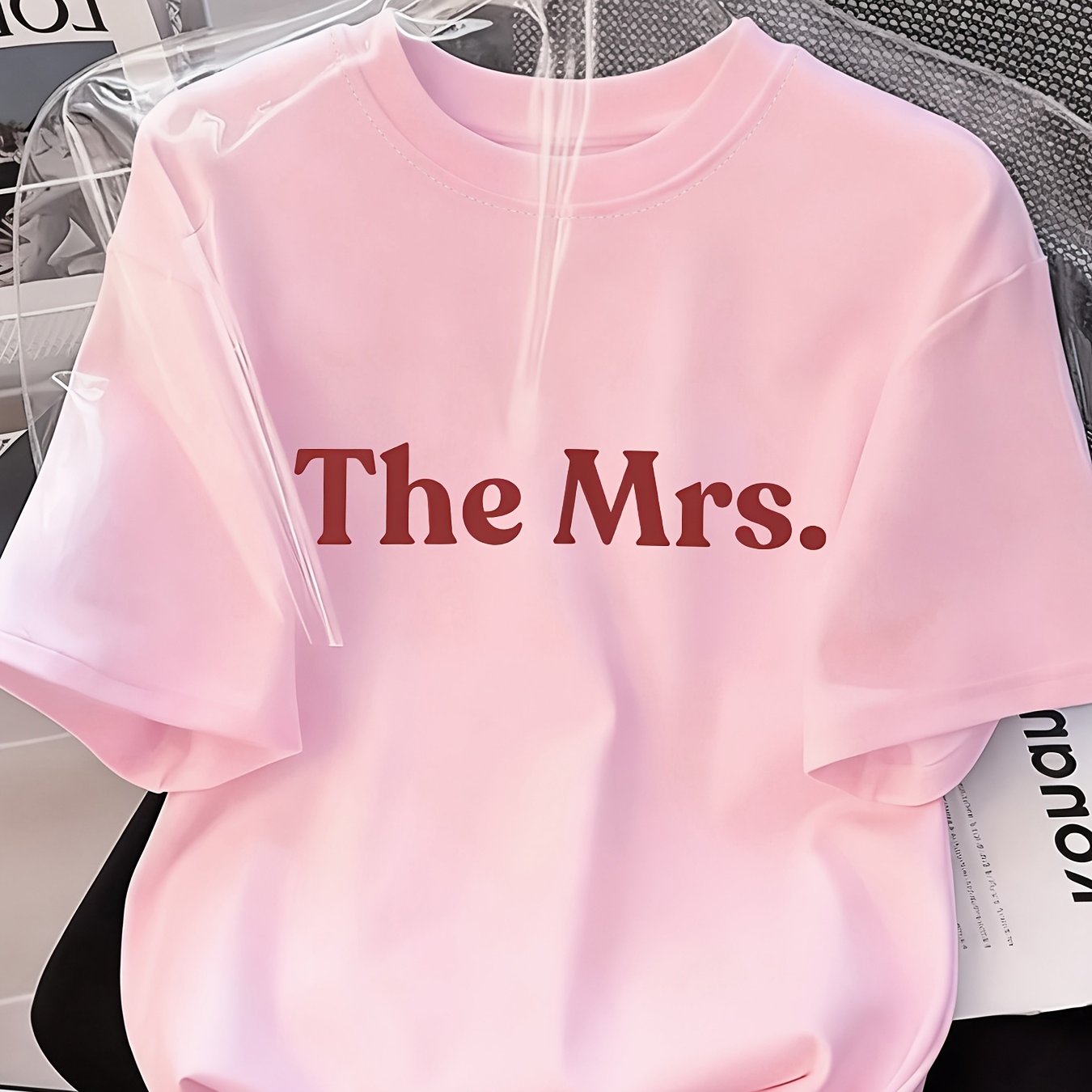 TEMU 2026 Spring/summer New T-shirt, Wedding Gift For Her, Bridal T-shirt, Bridal Shower Gift, Honeymoon Top, Singles Party T-shirt, Wedding Party