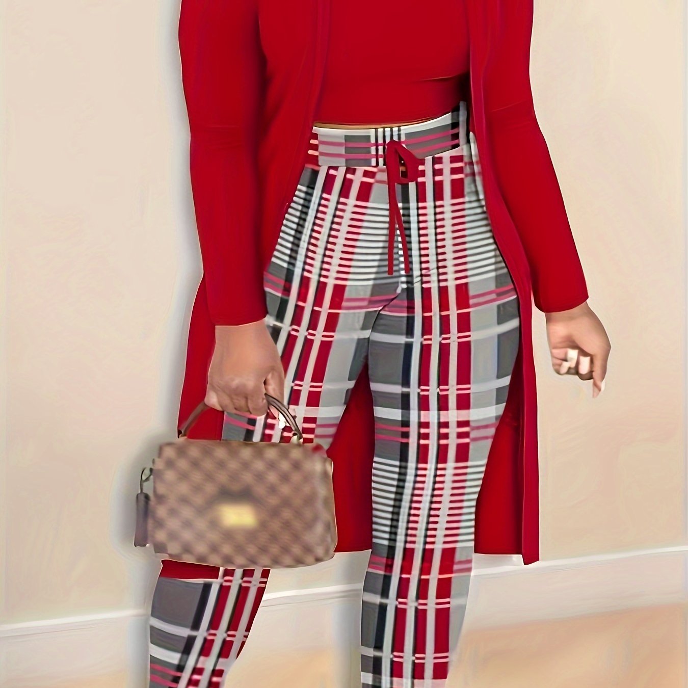 TEMU Fashionable Size Three-piece Women's Clothing