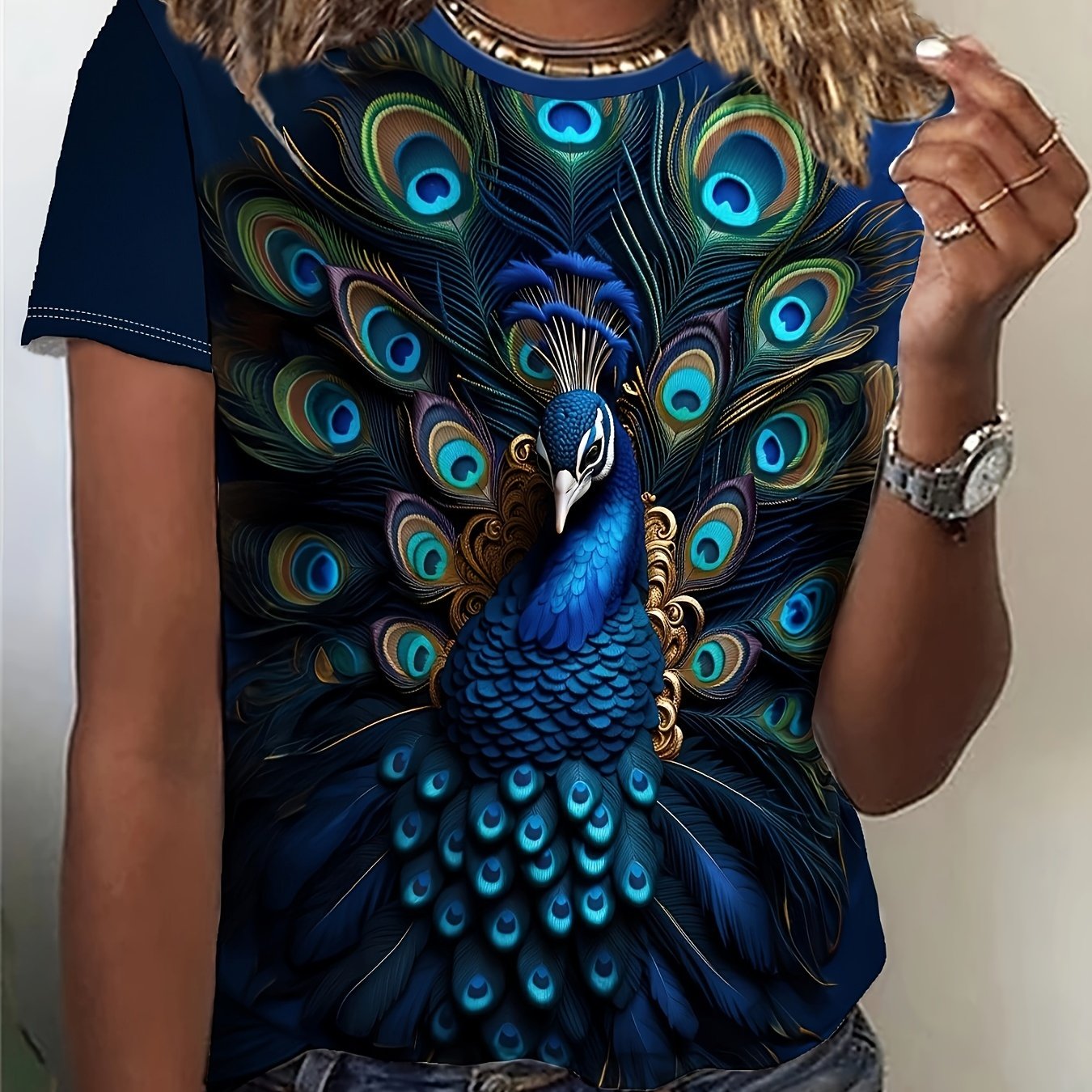 Fashion Women's Round Neck T-shirt
