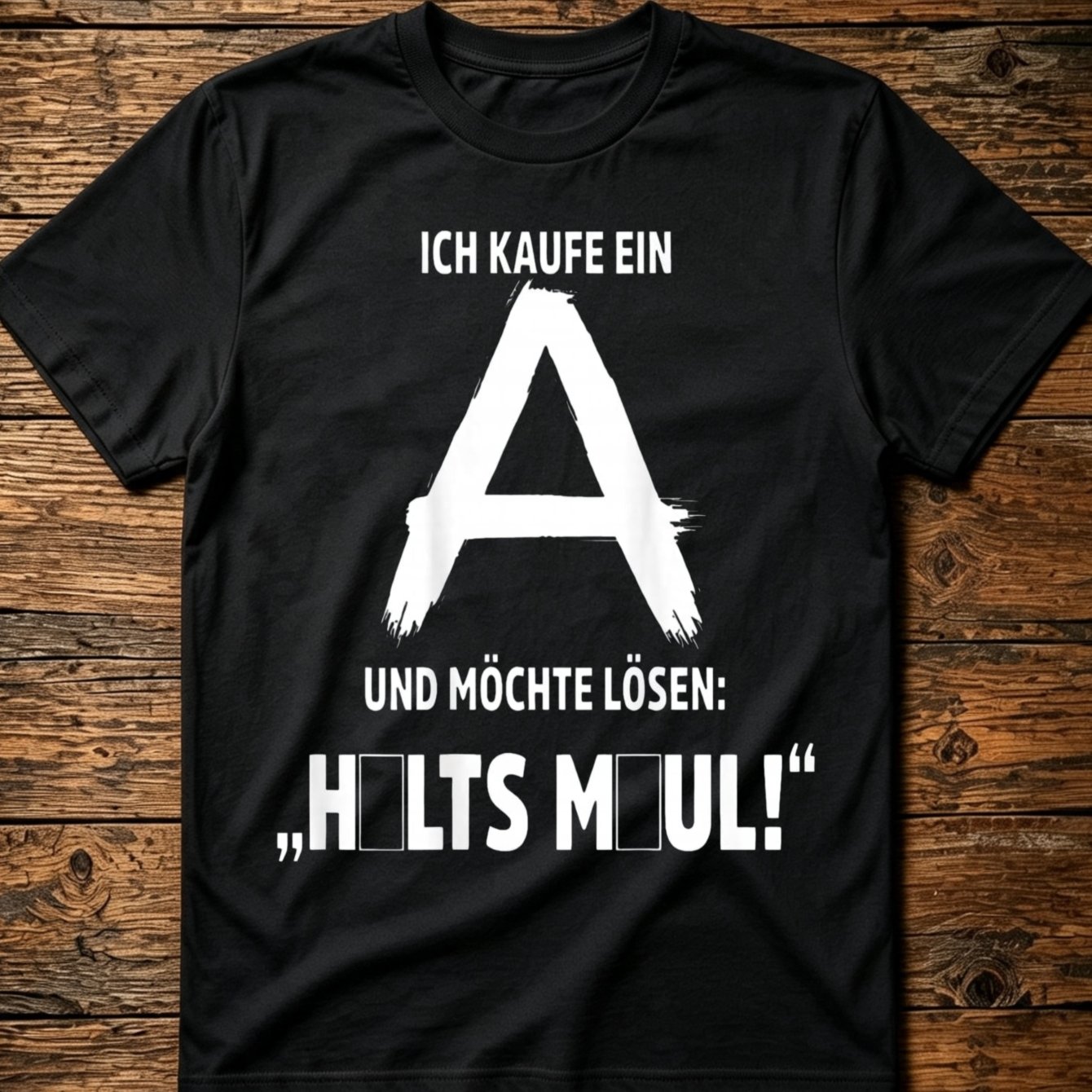 German Text Print Large Letter A Design Humor Slogan Theme Unisex T-shirt