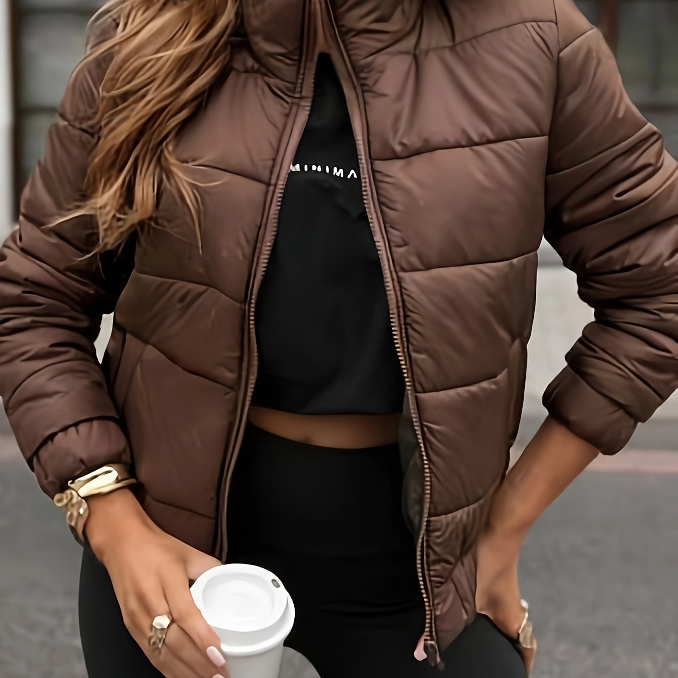 TEMU Women' Fashion Commuter Heavy Jacket