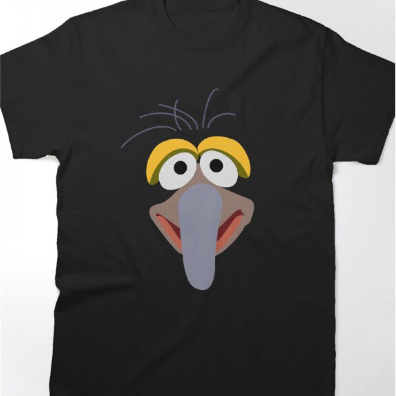 Image of Men's Black Graphic Print T-shirt - 100% Breathable Regular Fit Casual With Character Design, Machine Washable, Birthday & Holiday Gift For Men, Apparel, Streetstyle Clothing, Comfortable Fabric