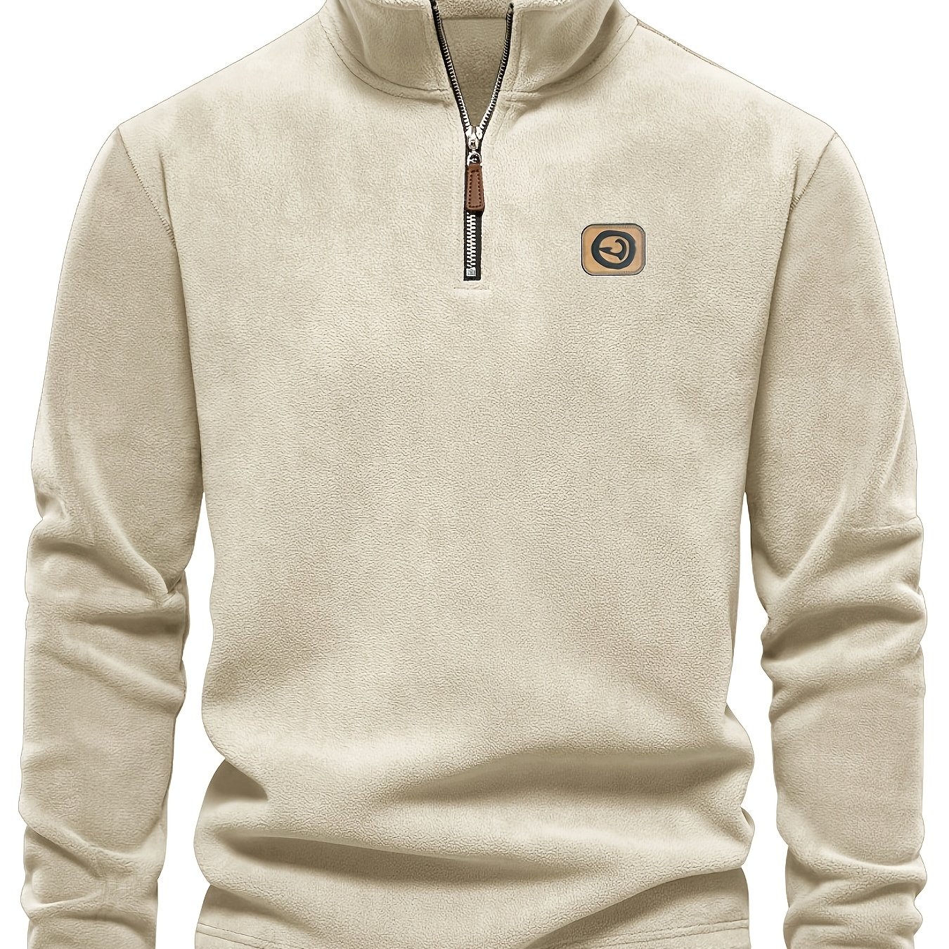 TEMU Men's Stylish And Comfortable Fleece Top, And Warm, An Essential Item For Daily
