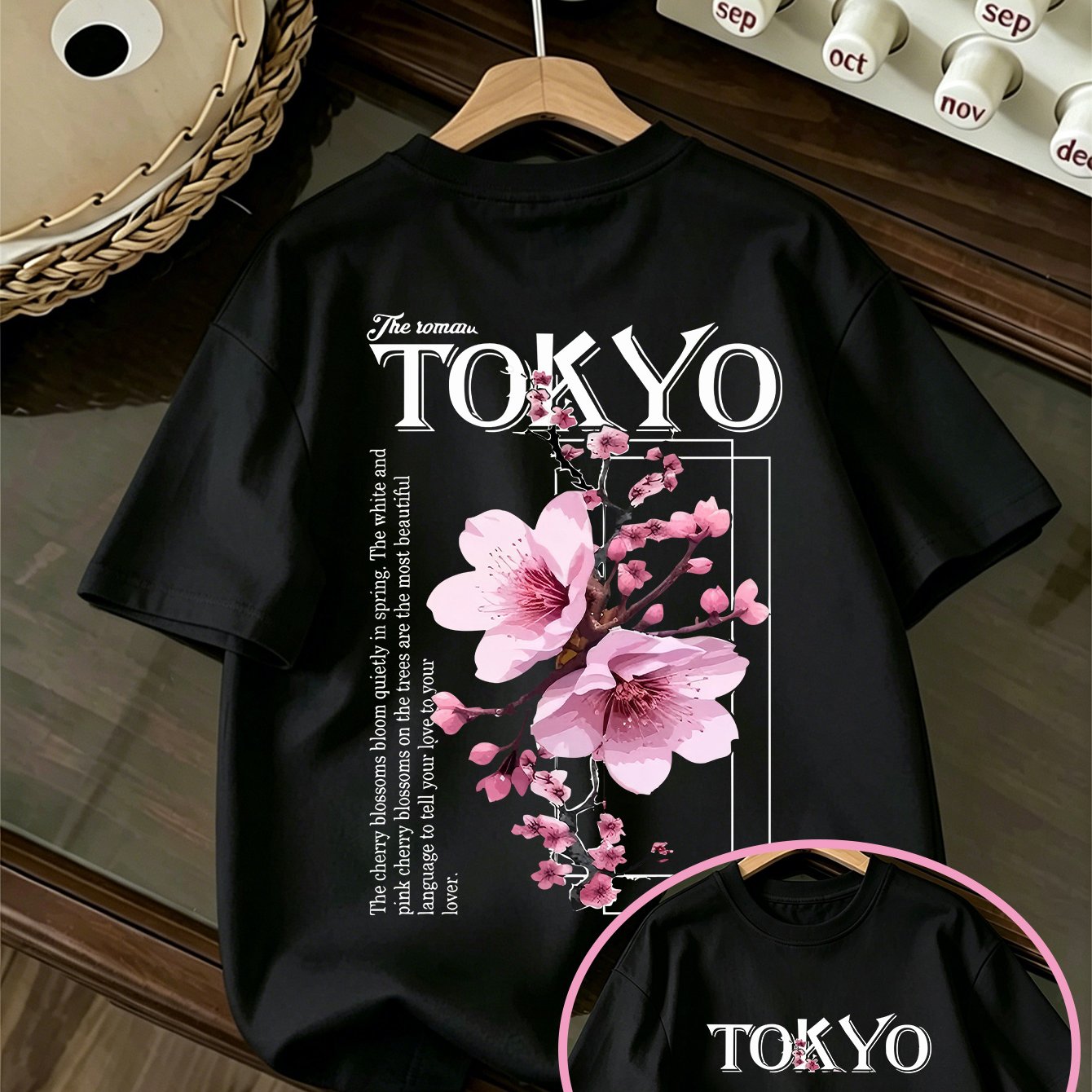 TEMU T-shirt Y2K Tendance pour Adolescentes avec Impression Lettres TOKYO, Haut d'Été Polyvalent, T-Shirt à Col Rond et Manches Courtes, Haut