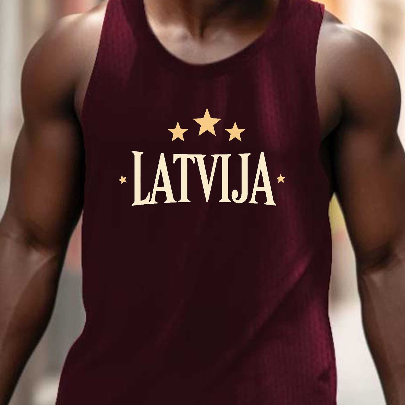 TEMU Men's Athletic Tank Top - Breathable Workout Shirt, Lightweight Summer Gym Clothing For Running, Basketball, Gym Training - Latvia Latvija 3