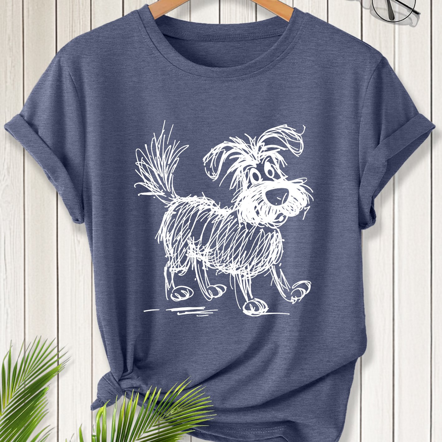 TEMU Ladies' Summer Clothing Featuring A Casual Short-sleeve T-shirt With A Print, Perfect For Fashion- Commuting, Vacations, And Everyday Wear. In