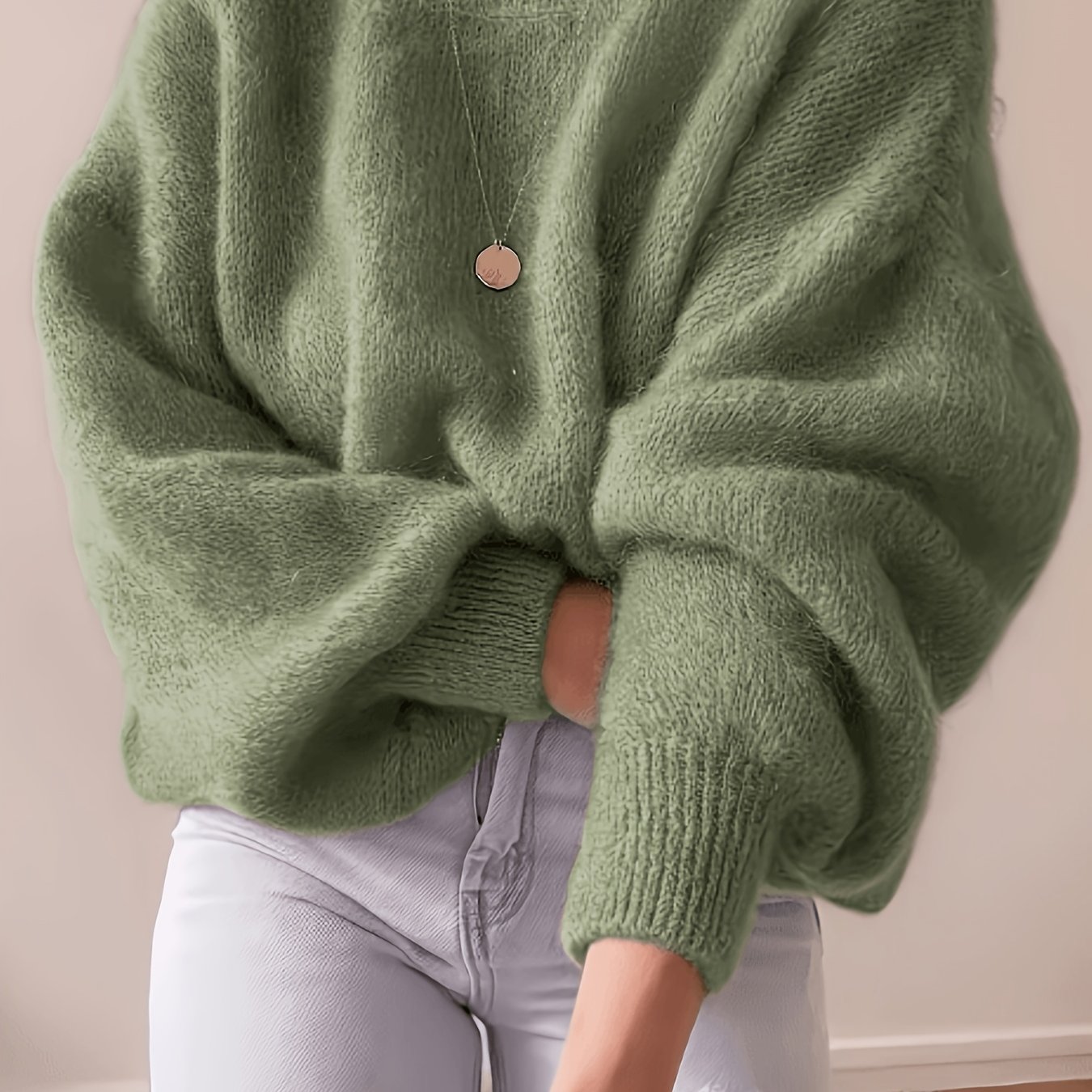 TEMU Lazy Plush Soft Women's Sweater, Comfortable And Loose Fit. Elegant Design Suitable For Autumn And Winter, For Warm Weather. Elegant Party Wear,