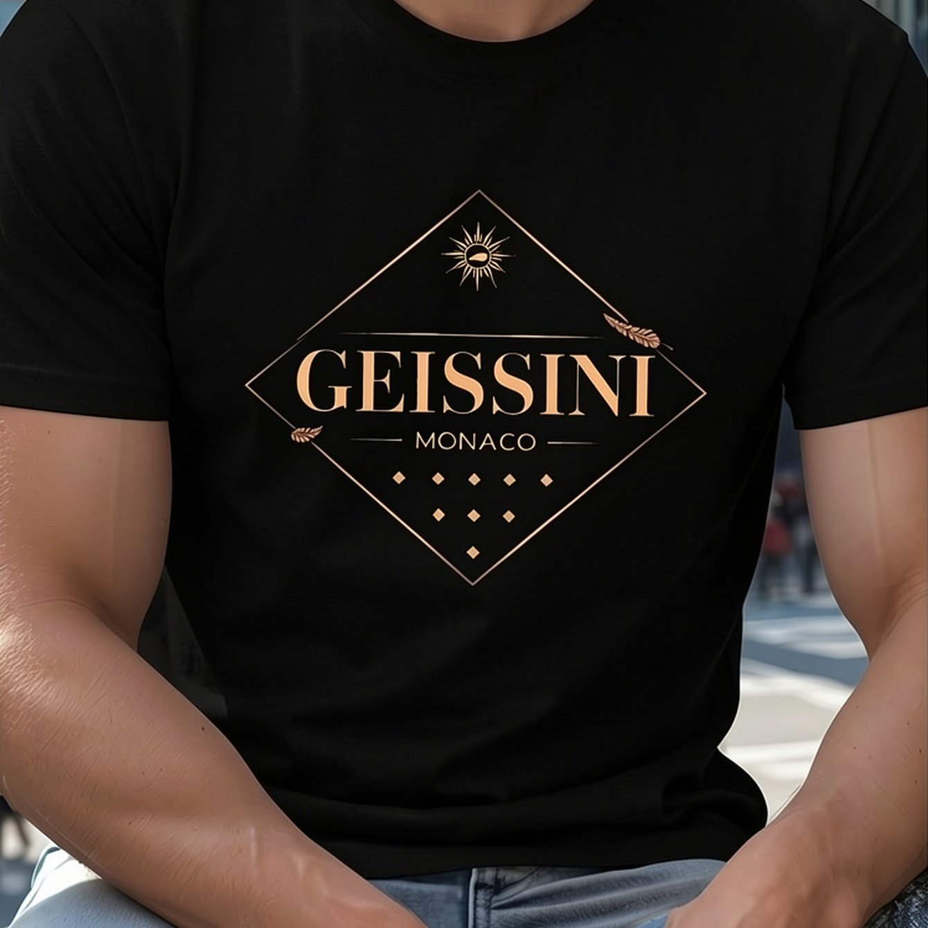 Geissini Monaco Roberto Sun Crinkle Plus Size Men's Tee
