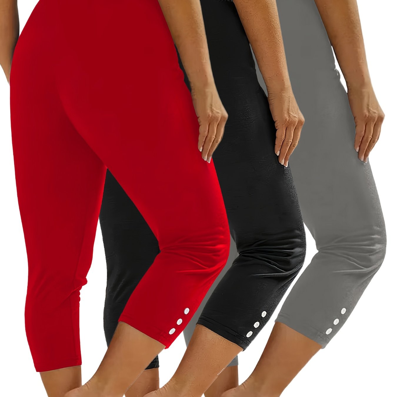 TEMU 3pcs Fashion Casual Tight S Leggings