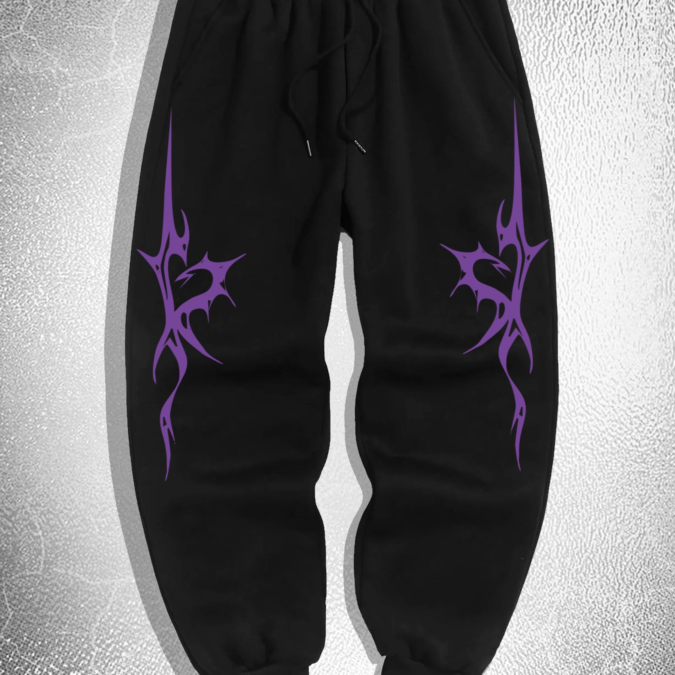 TEMU S-0374 - Gothic Thorn Heart Men's Casual Sports Jogging Pants