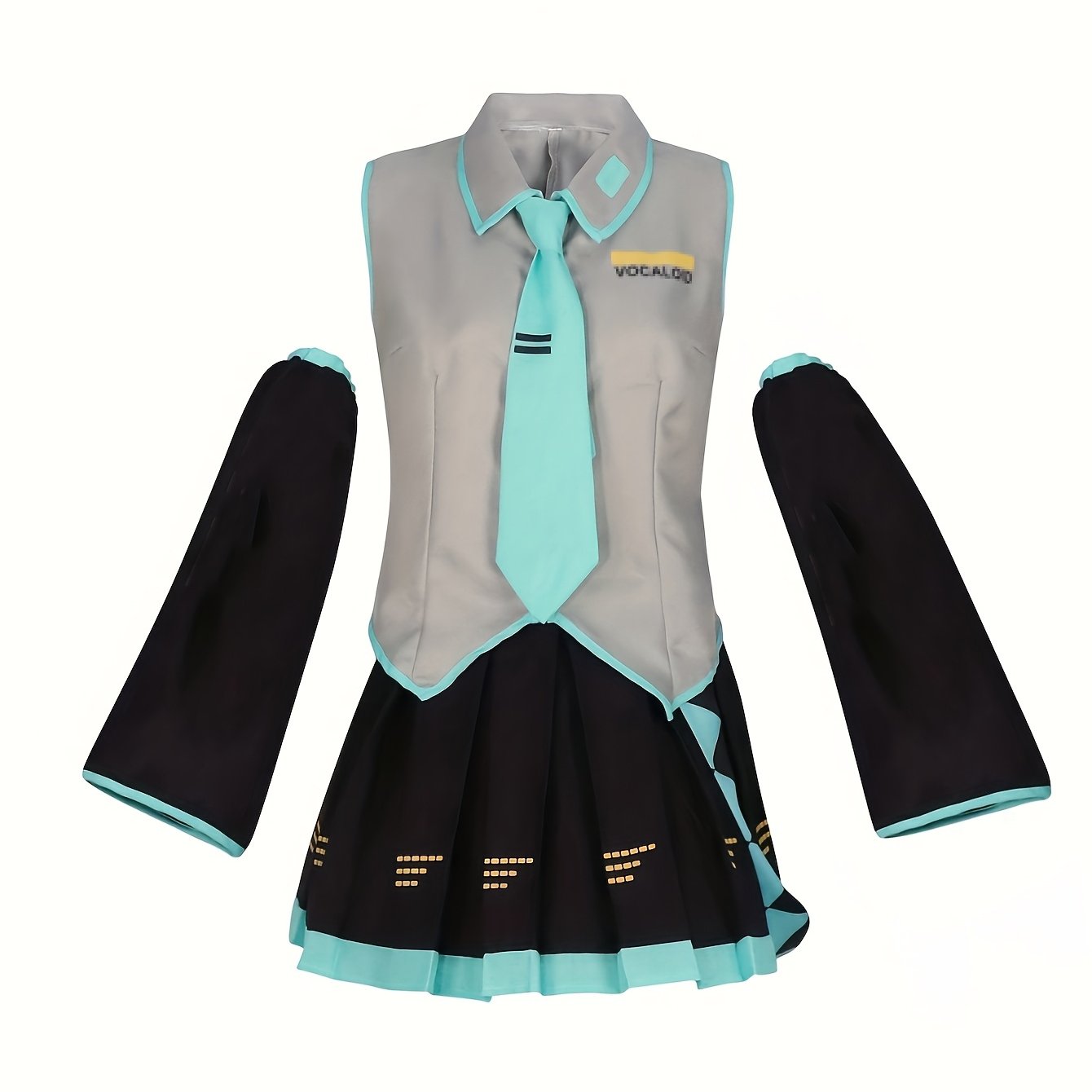 TEMU Costume de cosplay d' virtuelle à surface en tissu, tenue de jeu de rôle pour Halloween