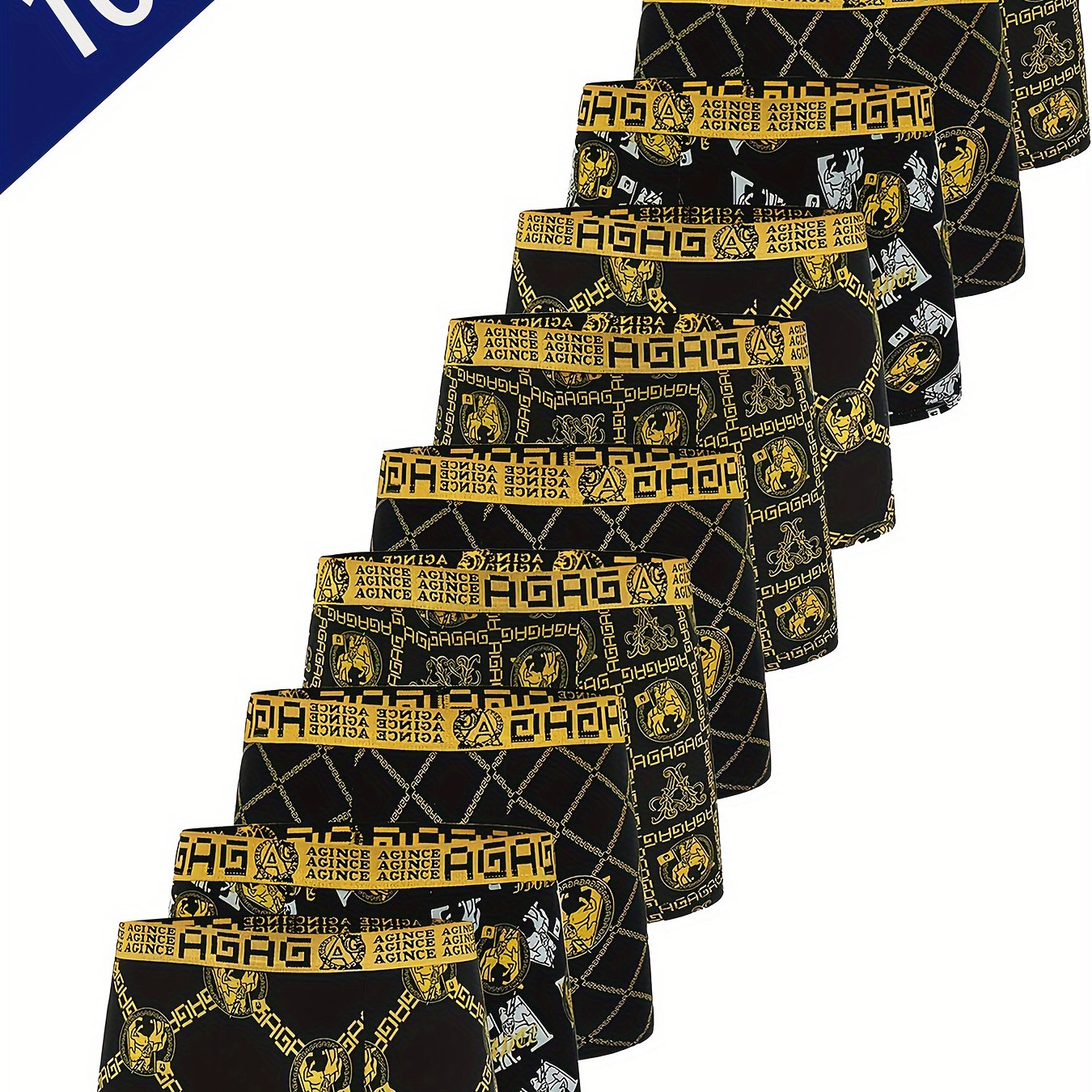 TEMU 10pcs Briefs - Breathable, Stretchy & -dry With -odor Technology For Casual Attire