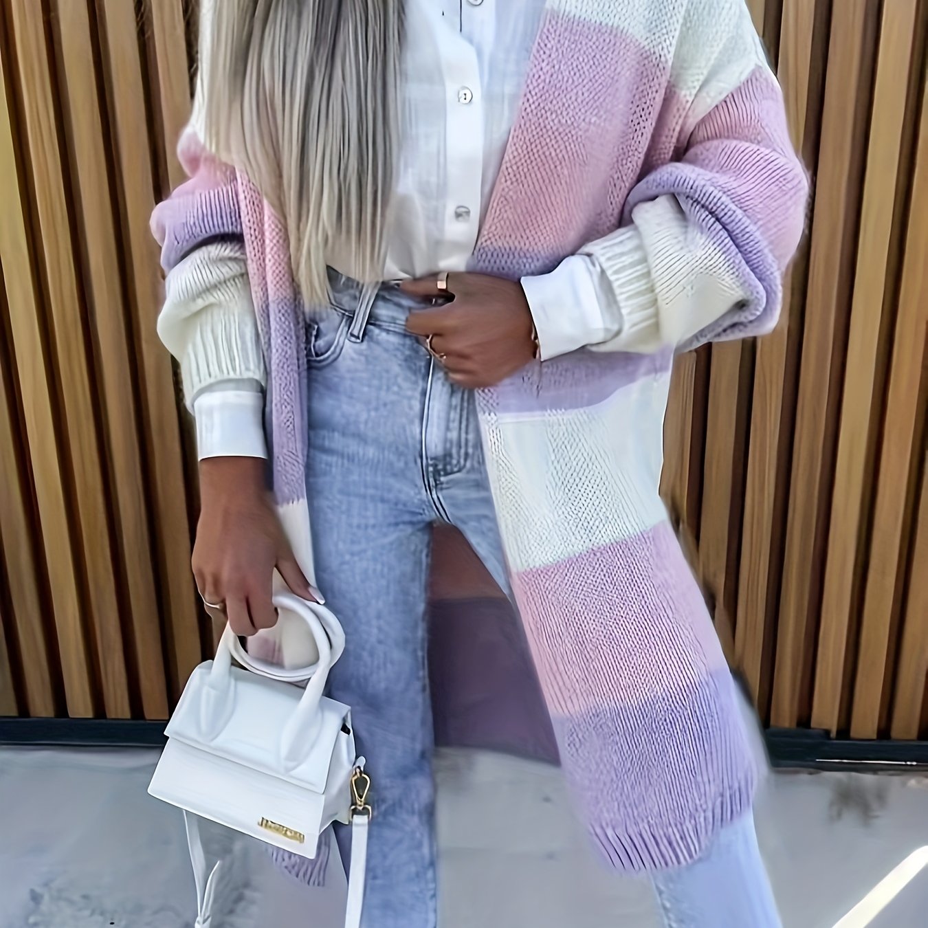 E-shop Neuer, lockerer Damen-Cardigan für Herbst und Winter, stylischer und vielseitiger, mittellanger Langarm-Pullover