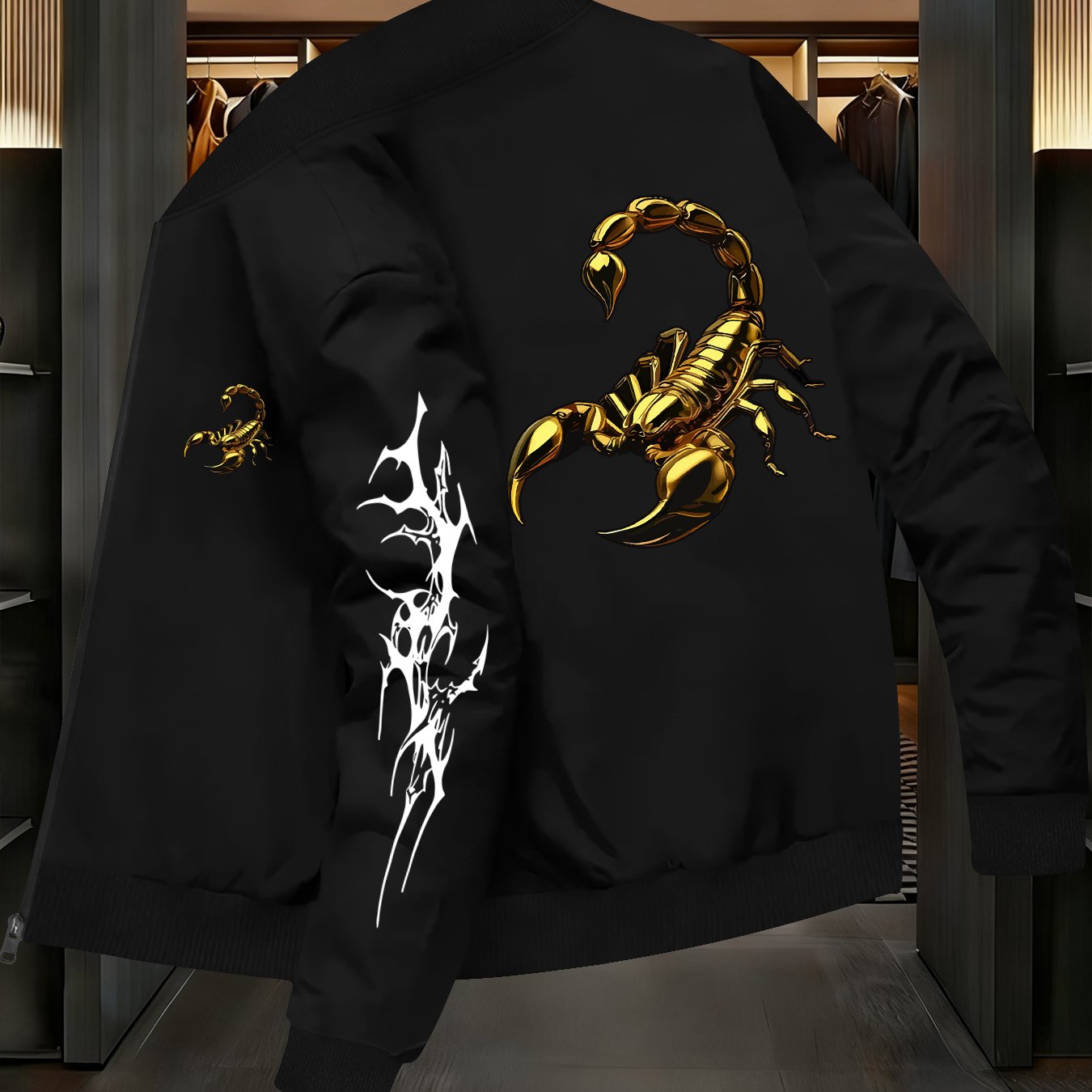 TEMU Veste Tendance Printemps et Automne pour Homme avec un Design Écureuil Doré, Veste Décontractée et Professionnelle pour Jeunes avec Col