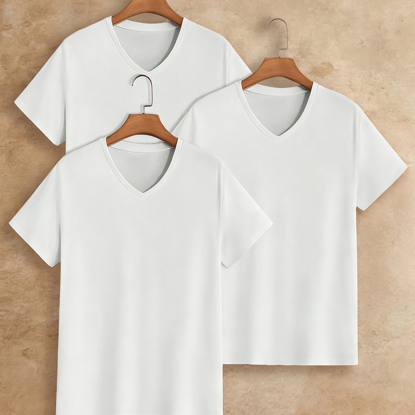 TEMU 3pcs Men's Short-sleeve T-shirt - American Sporty Style Trendy Men' , And With No Deformation, For Squats And Chest Expansion, Suitable For