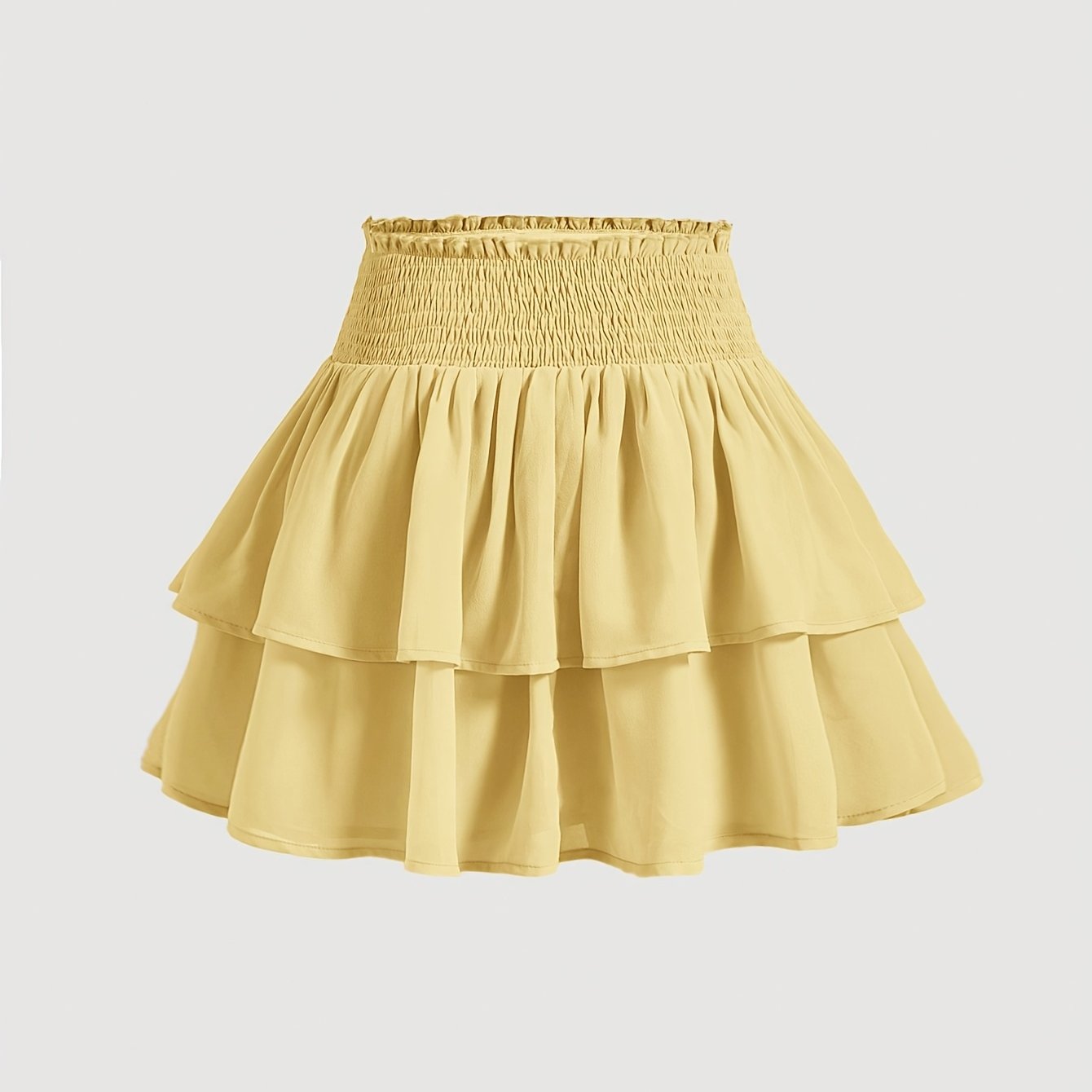 TEMU Nouveau Robe Gâteau Jupe Courte Taille Haute Douce et Piquante Demi-Jupe Femme