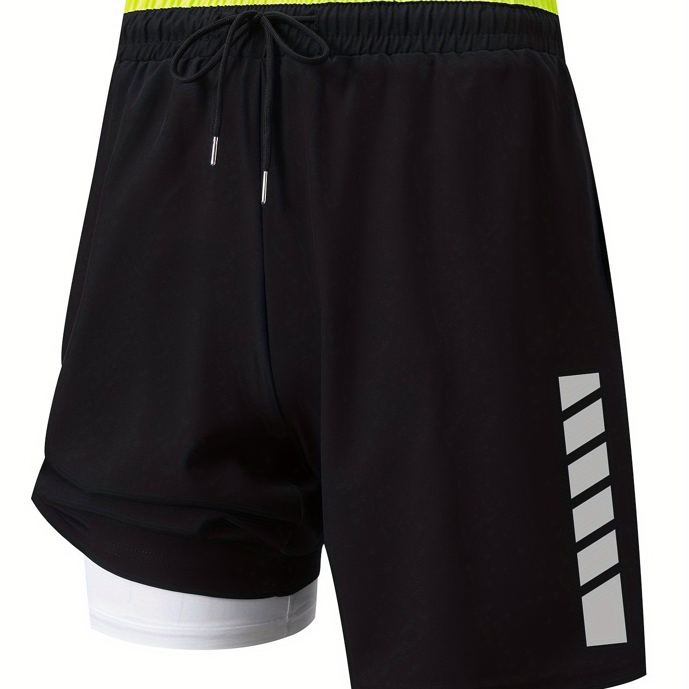 Image of Plus Size Men's Summer Printed Knee-length Pants, Fashion Cargo Pants, Color Block Beach Shorts, Casual Sports Pants, Gym Shorts, Basketball Shorts, Plus Size