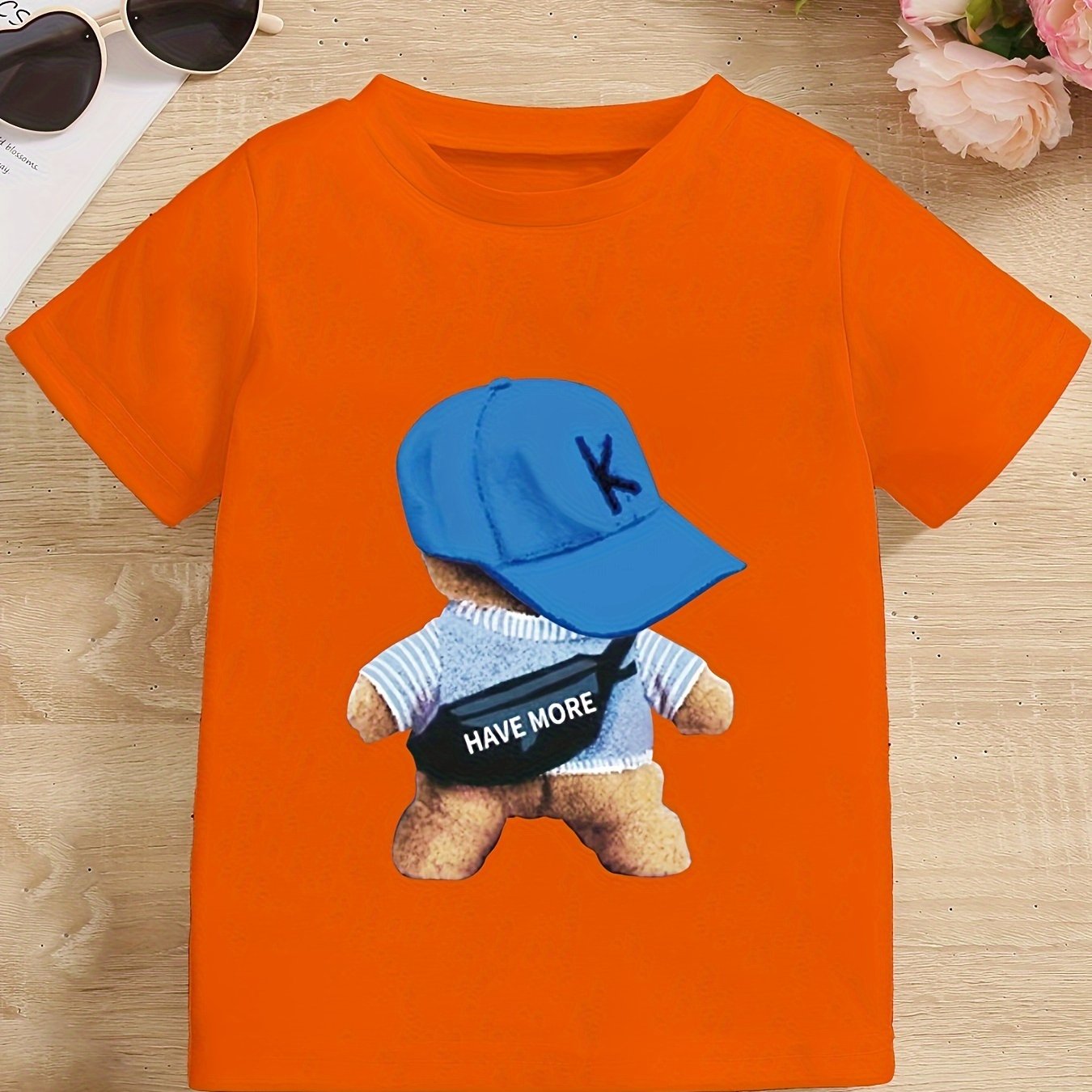 trendy-cap-bear-pattern-t-shirt-toddlers-comfy-short-sleeve-temu-united