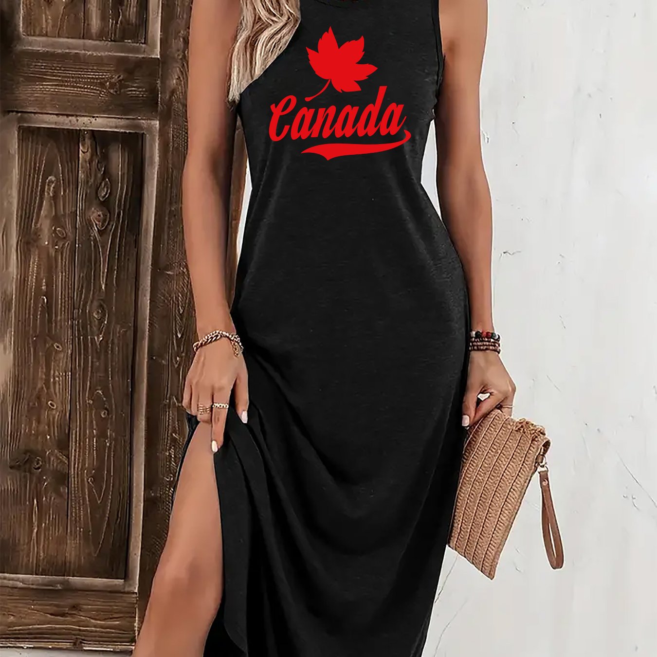 TEMU Robe T-shirt pour femmes avec poches, robe à motif imprimé pour femmes, robe de printemps et d'été pour femmes