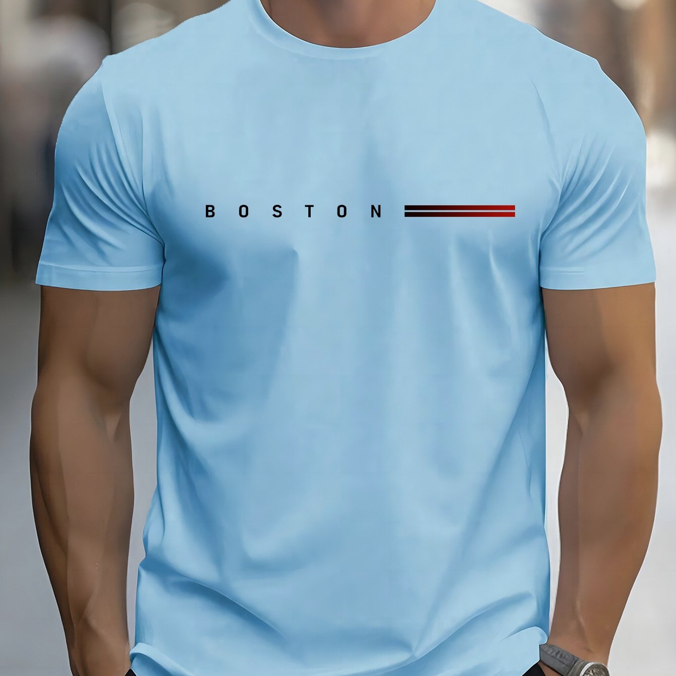 E-shop Herren Western Retro Mode T-Shirt Übergröße Herren Rundhals Kurzarm