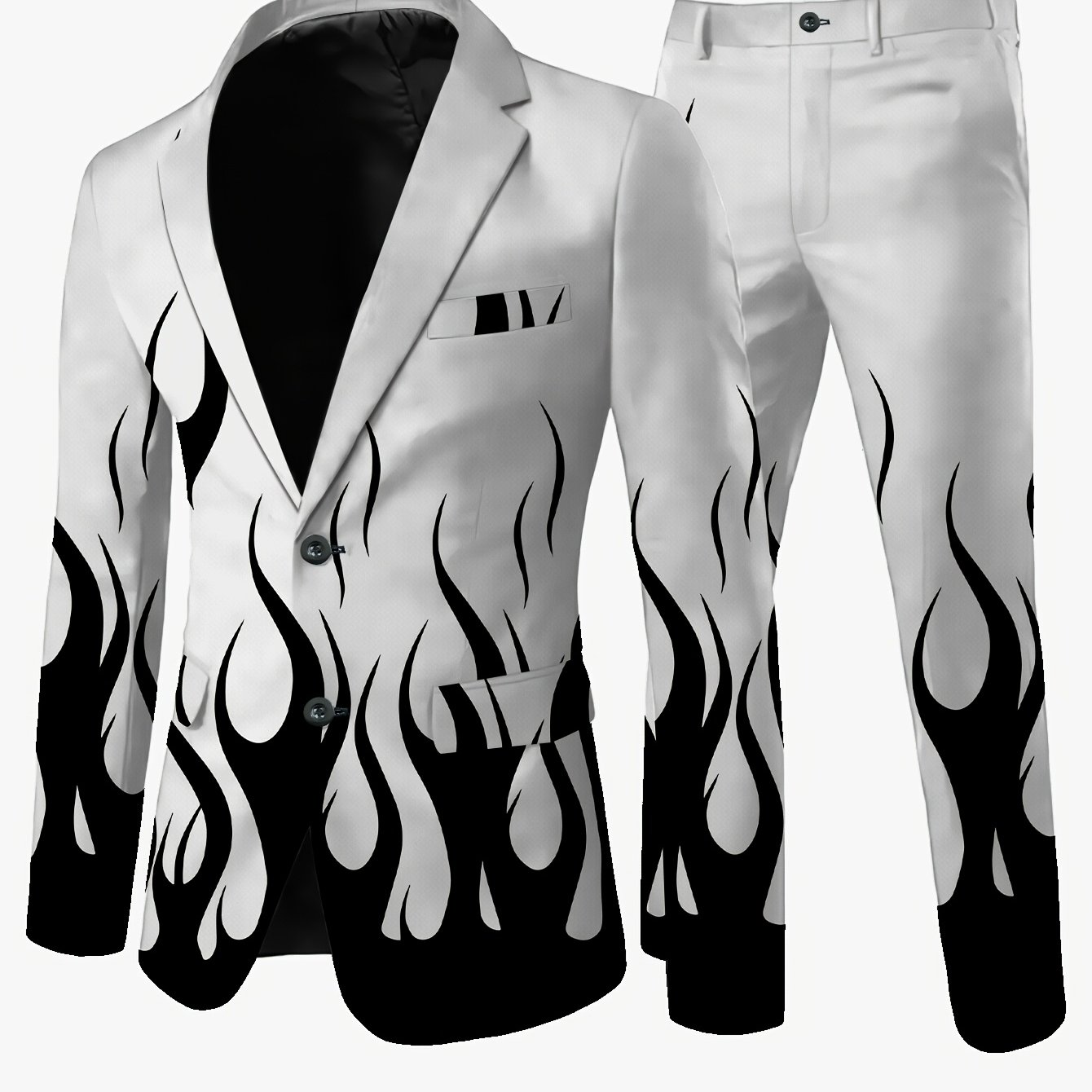 TEMU Suit + Trousers Men's Suit Set Casual High-end Non-iron Suit Trousers Set Elegante