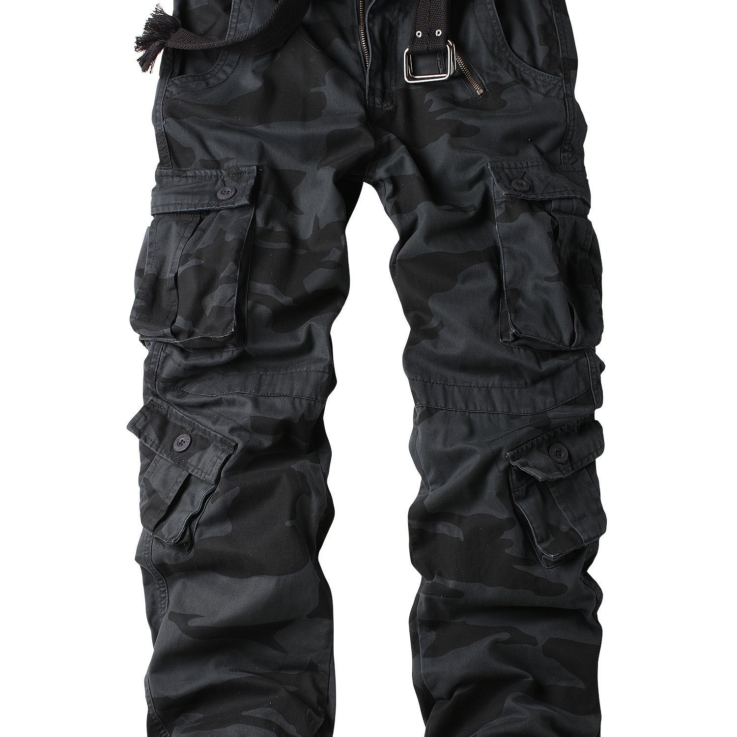 Akarmy Men's Camouflage Workwearpants With Multiple Pockets And Antiscratch Features Are Suitable For Outdoortravel (no Belt)