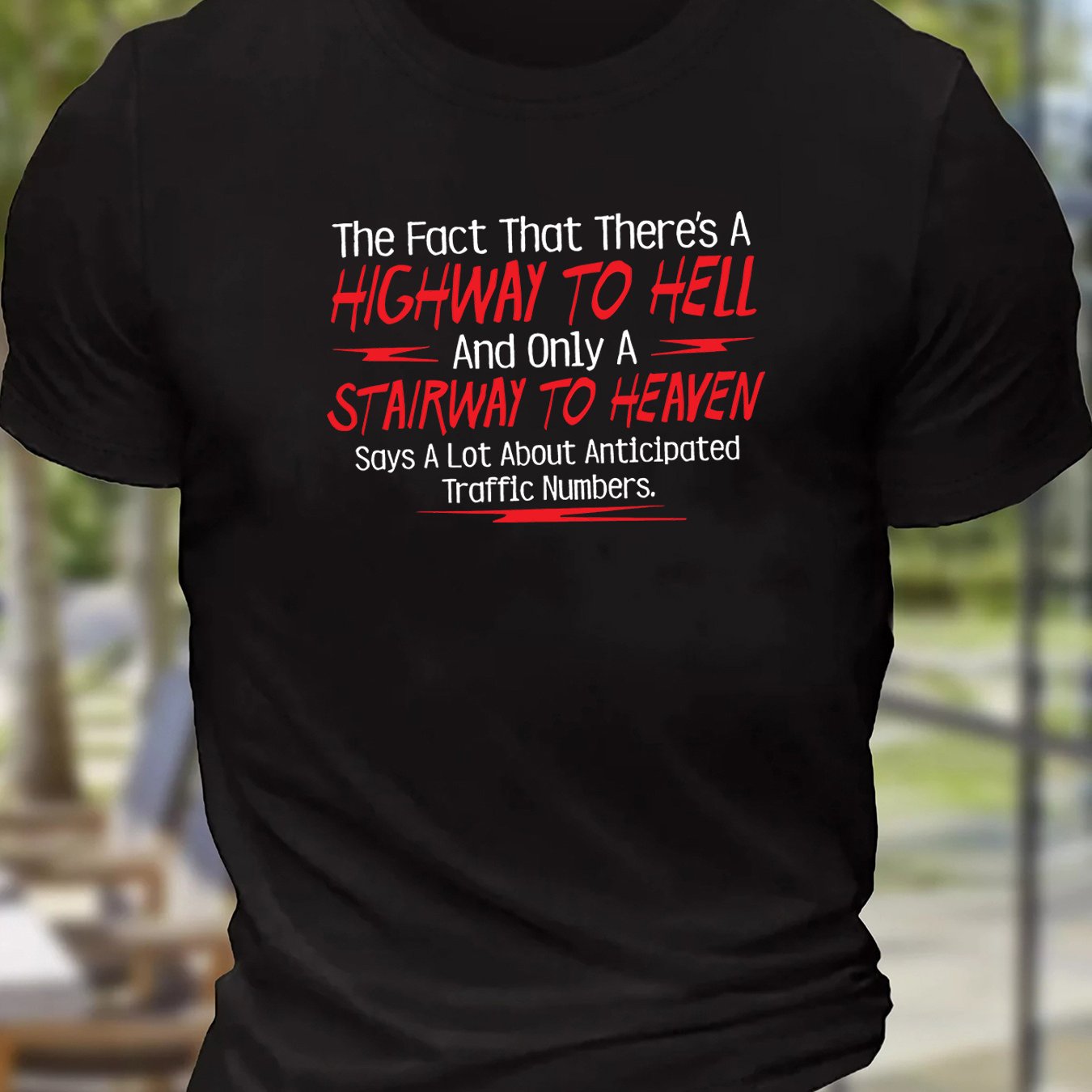 TEMU Men's ", Is A " Printed T-shirt - Casual Crew Neck Short Sleeve Breathable Tee, Suitable For Parties And Daily Wear, Machine Washable Statement