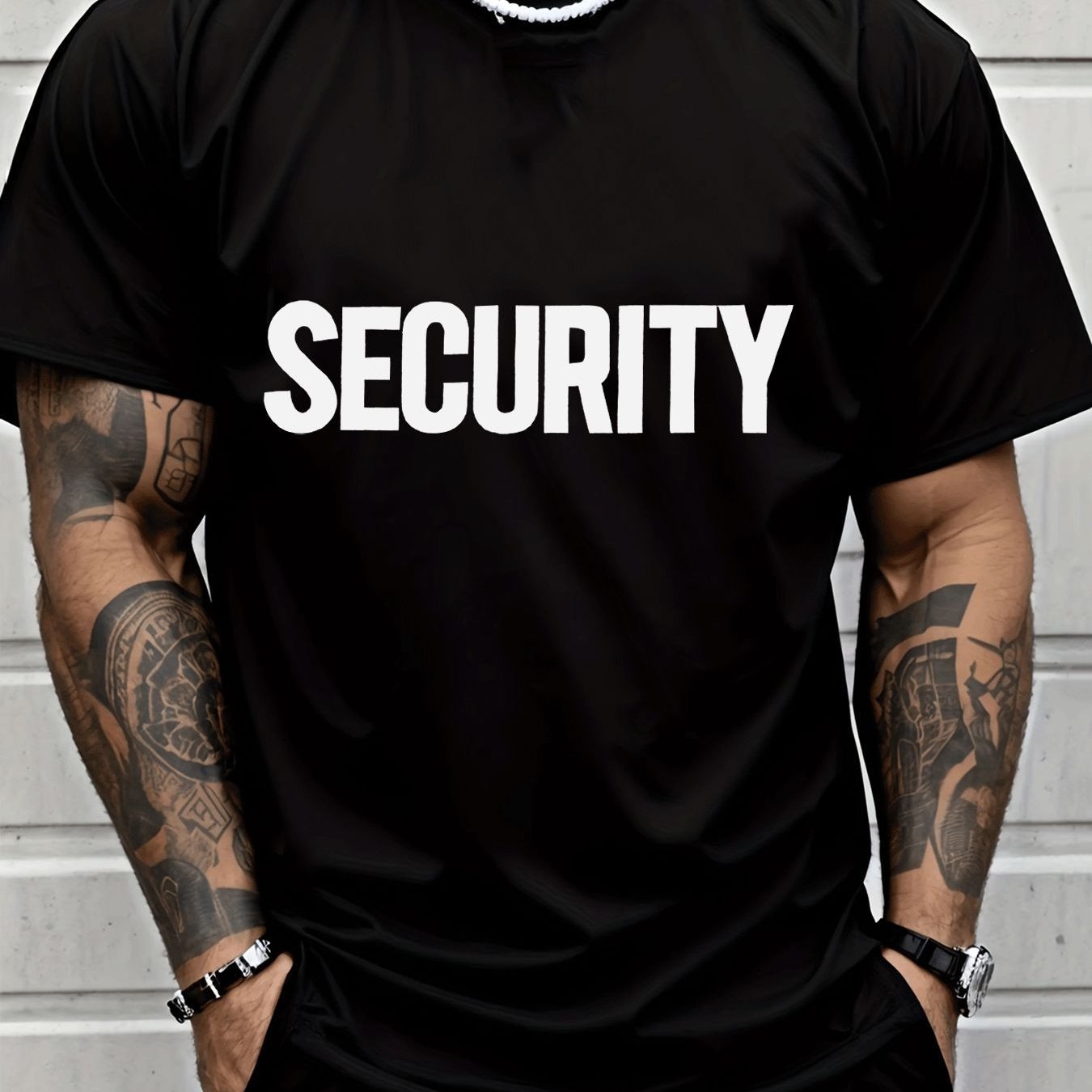 TEMU [printed Design - Not Textured] Men's Crew Neck T-shirt, Style, Safety Letter Print, Men's Fashion, Adult Men's Casual Wear, 250th Anniversary,