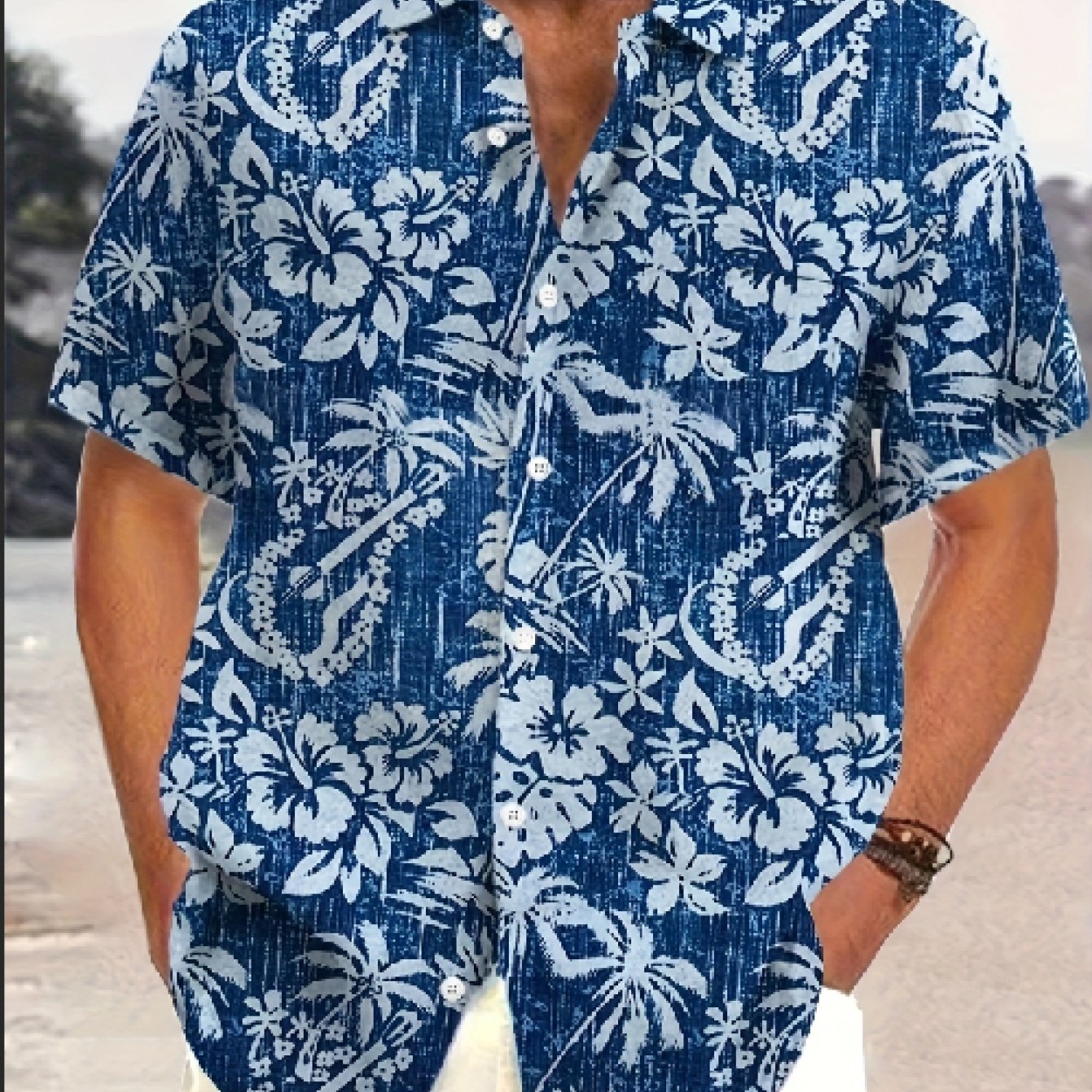 TEMU Cross-border Men's Plus Size Shirt 012, Plus Size