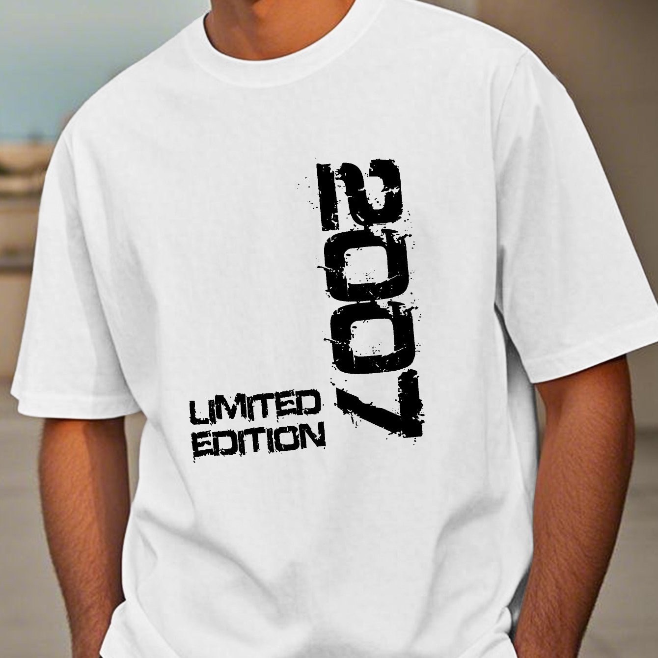 TEMU T-shirt a maniche corte da per il 18簞 compleanno, top estivo limitata 2007