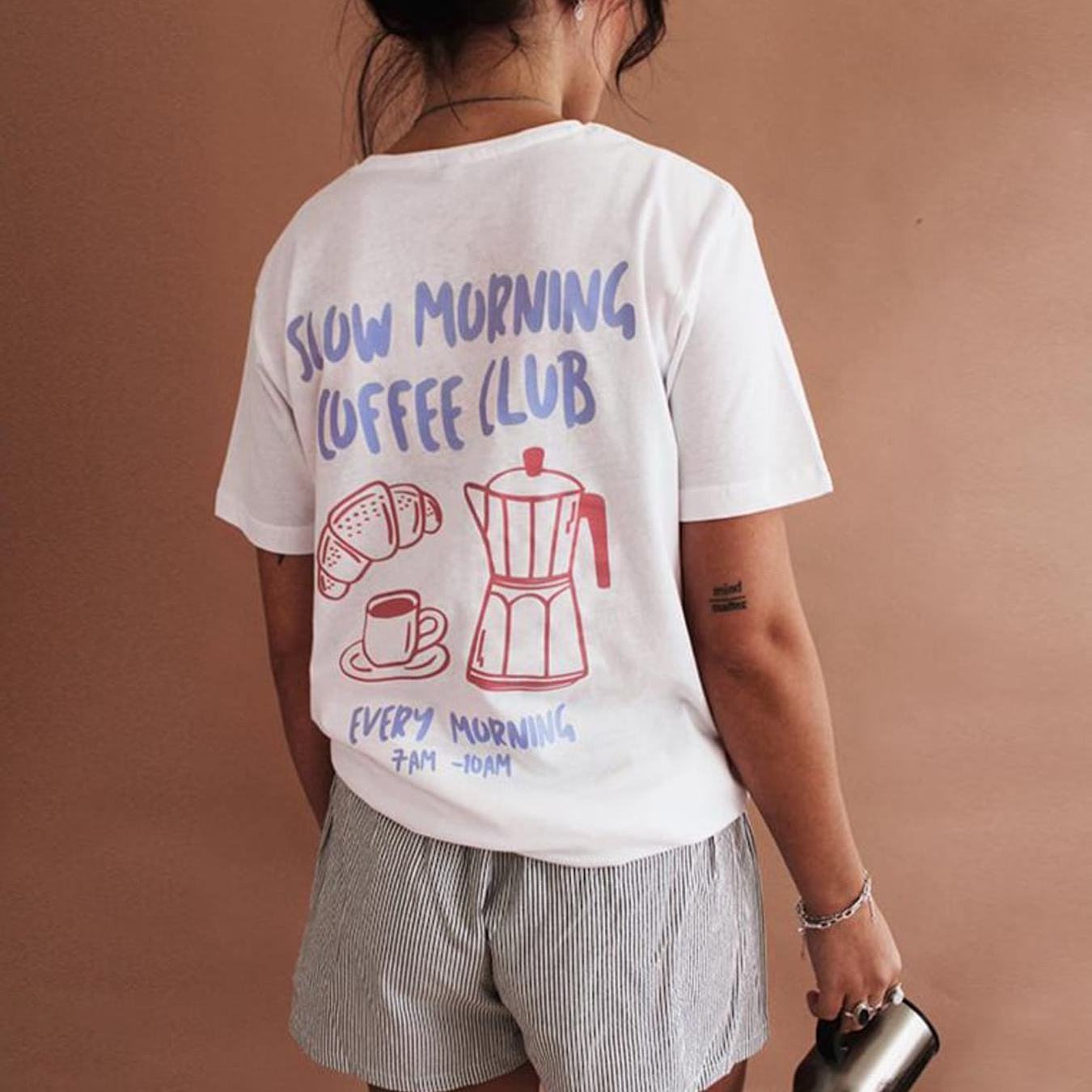 T-shirt For Enthusiasts Featuring A Back Print Of Club