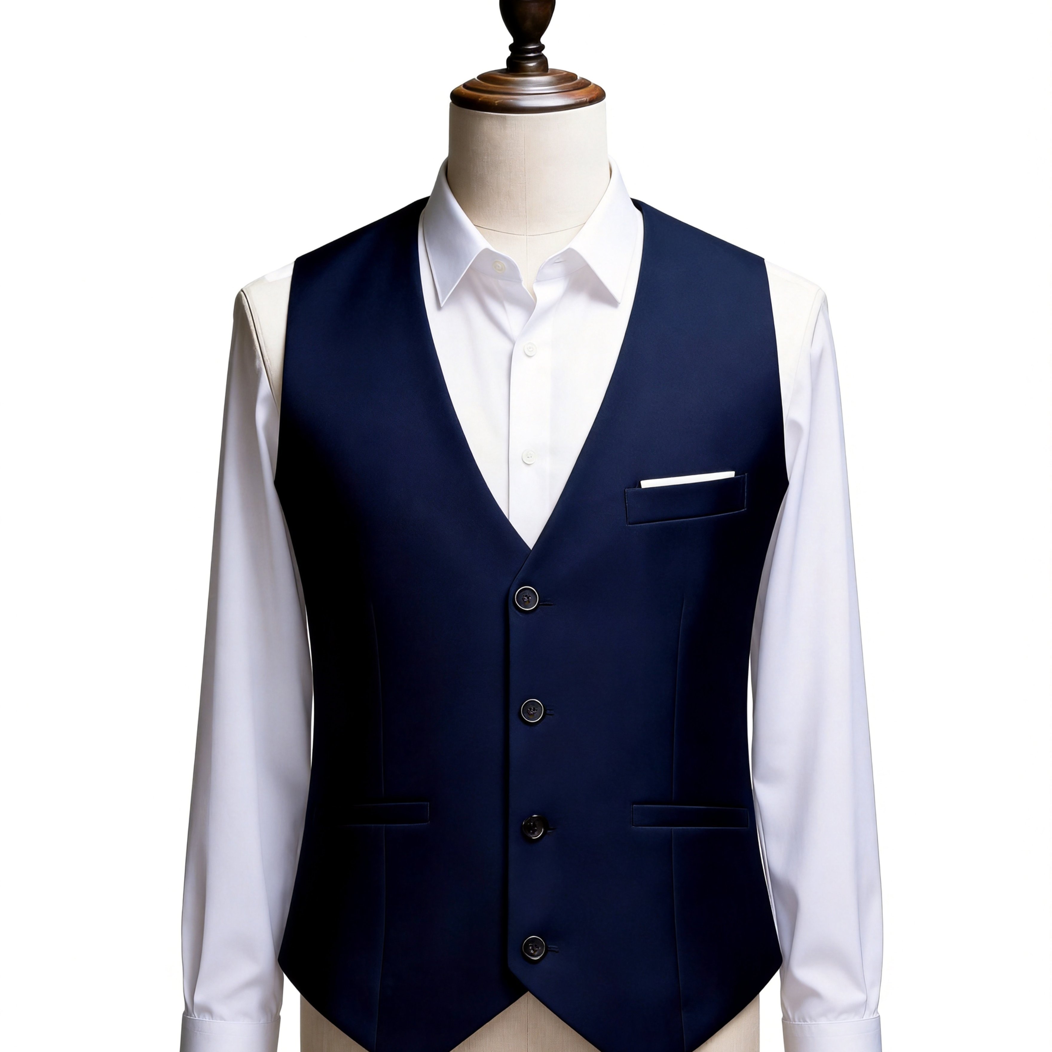 TEMU -neck Suit Vest, Men's Casual Retro Style Solid-colored Single-breasted Vest, Suitable For Spring And Autumn Dinner Suits (only Includes )