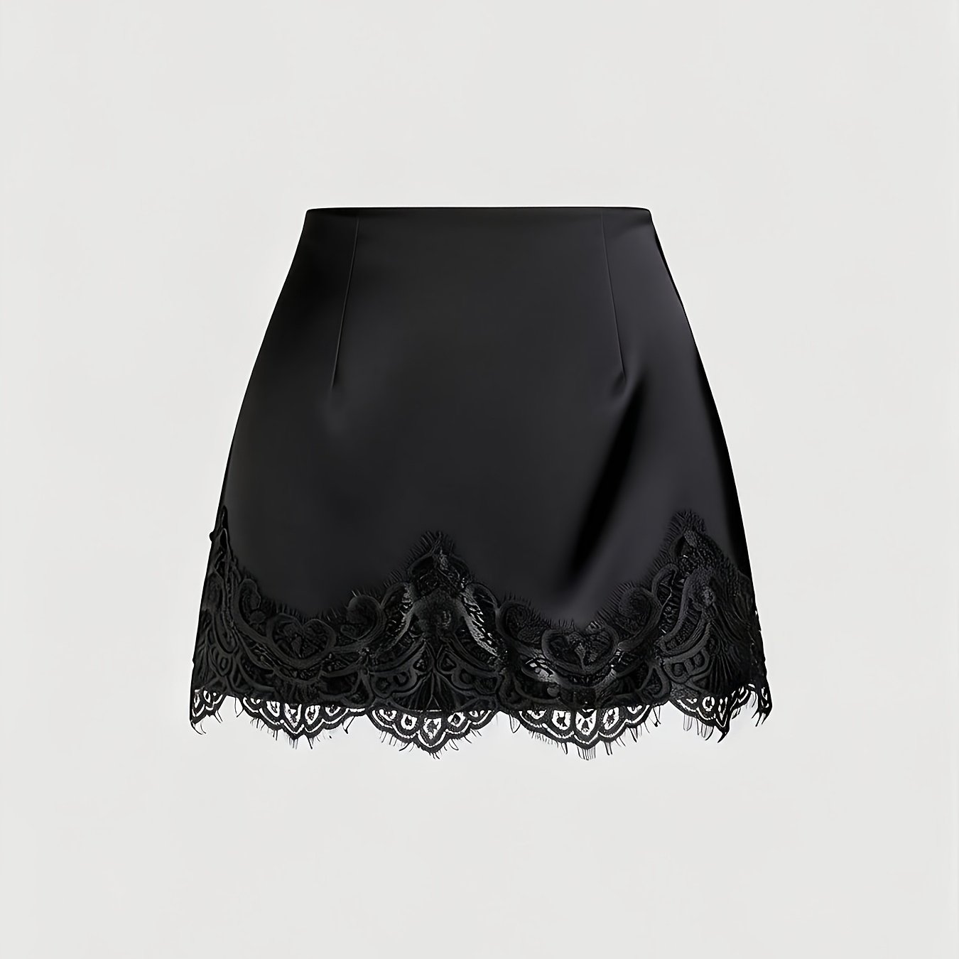 TEMU Vintage Satin Skirt For Women