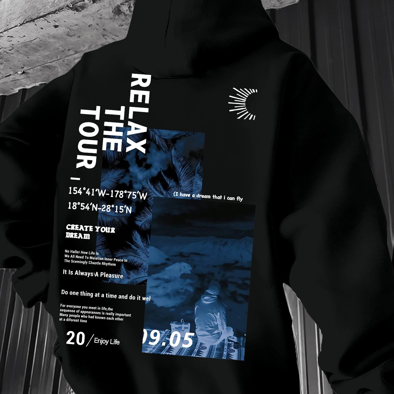 TEMU Spring/autumn Men's Casual Hooded Sweatshirt Youth Hoodie