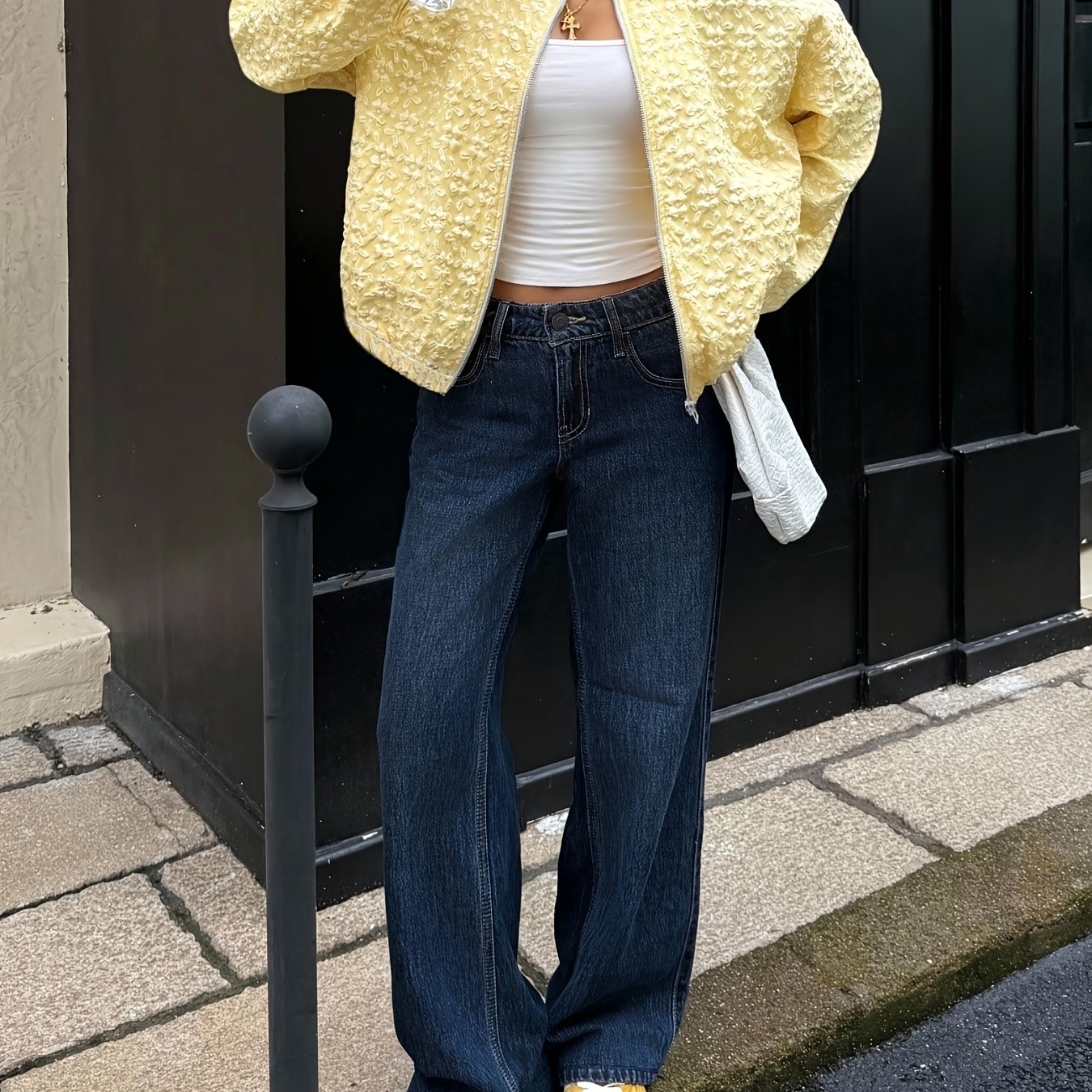 TEMU Solid -up Casual Jacket