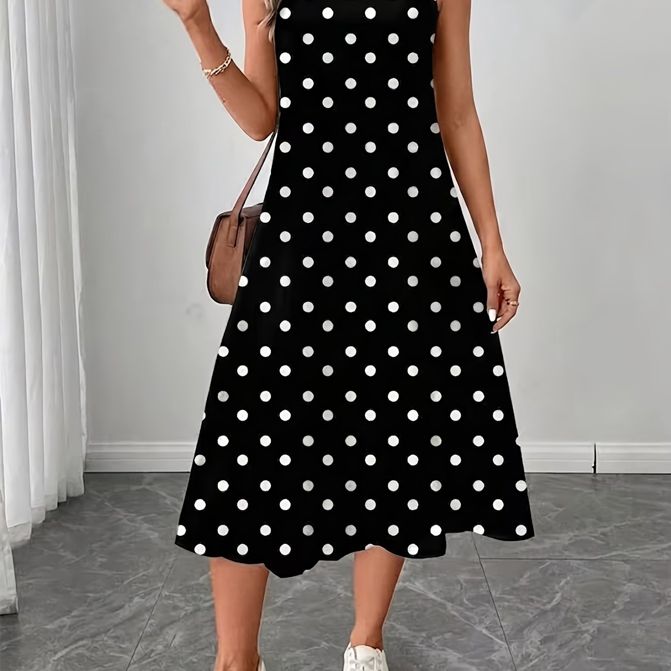 TEMU Women's Sleeveless Round Neck Fashion Dress