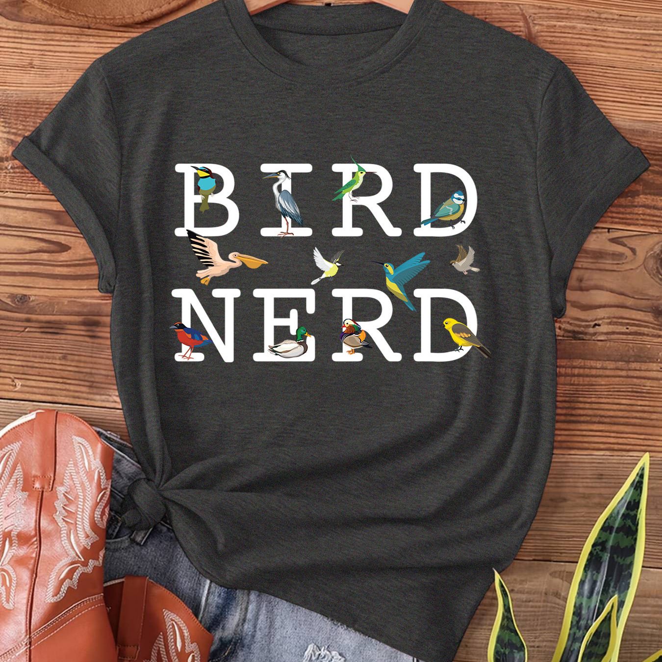 TEMU Print T-shirt, Short Sleeve Crew Neck Casual Top For Summer & Spring, Women's Clothing