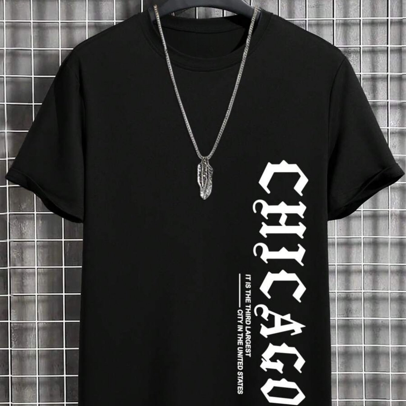 TEMU Men's Casual Letter Print Round Neck Short Sleeve T-shirt, Summer Men T Shirts Casual Vintage Shirt Men