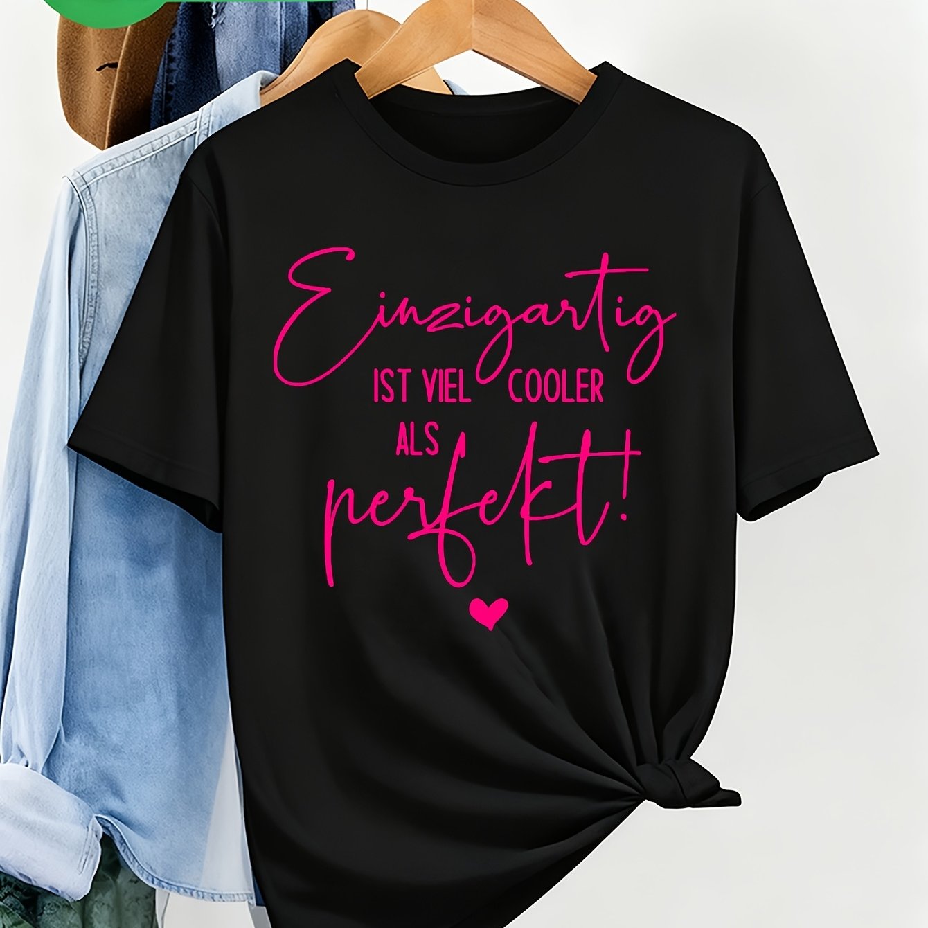 Graphic Print T-shirt, Short Sleeve Crew Neck Casual Top For Summer And Spring, Women's Clothing