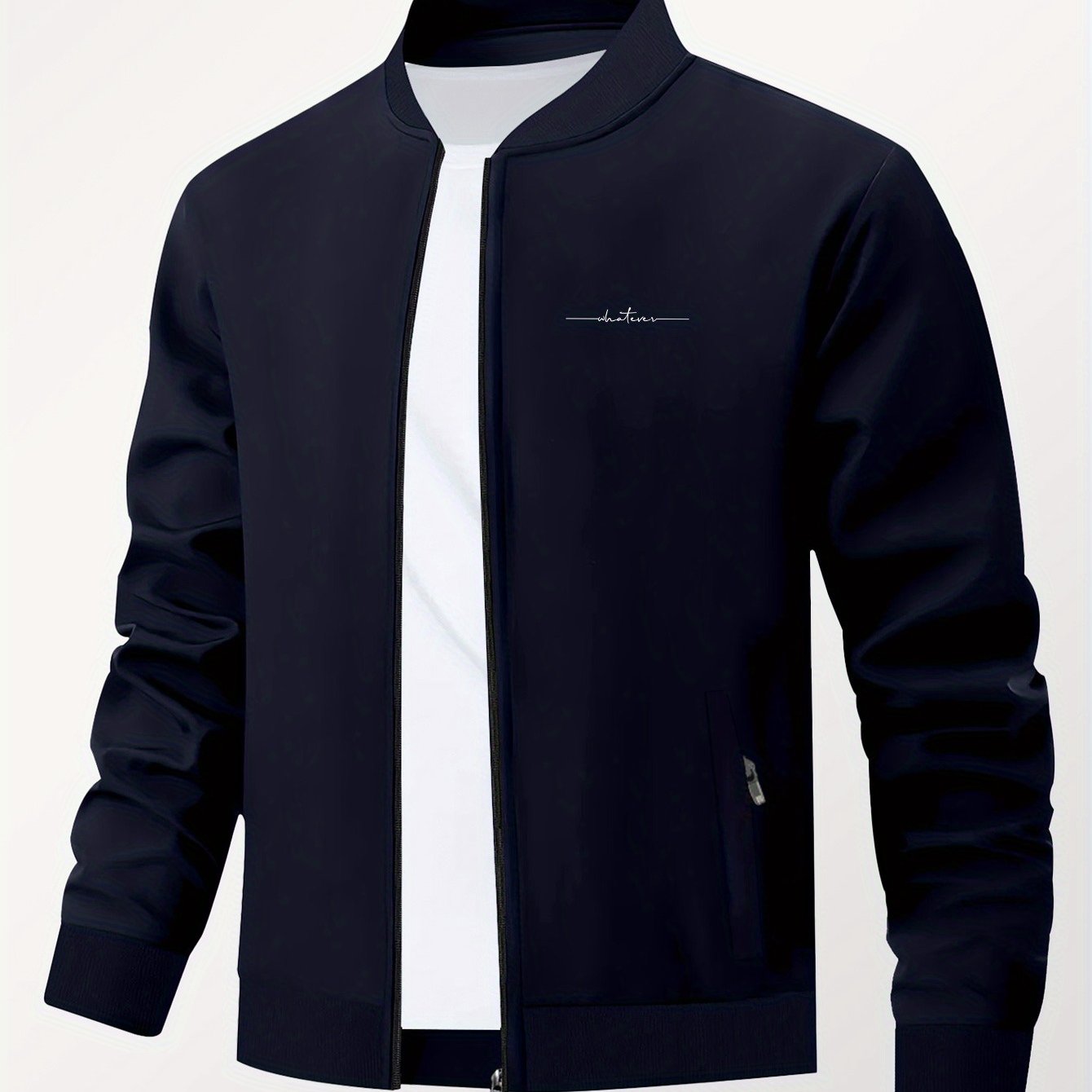 TEMU Men's New Comfortable Versatile Printed Chain Cardigan Sports Outdoor Casual Jacket, Plus Size
