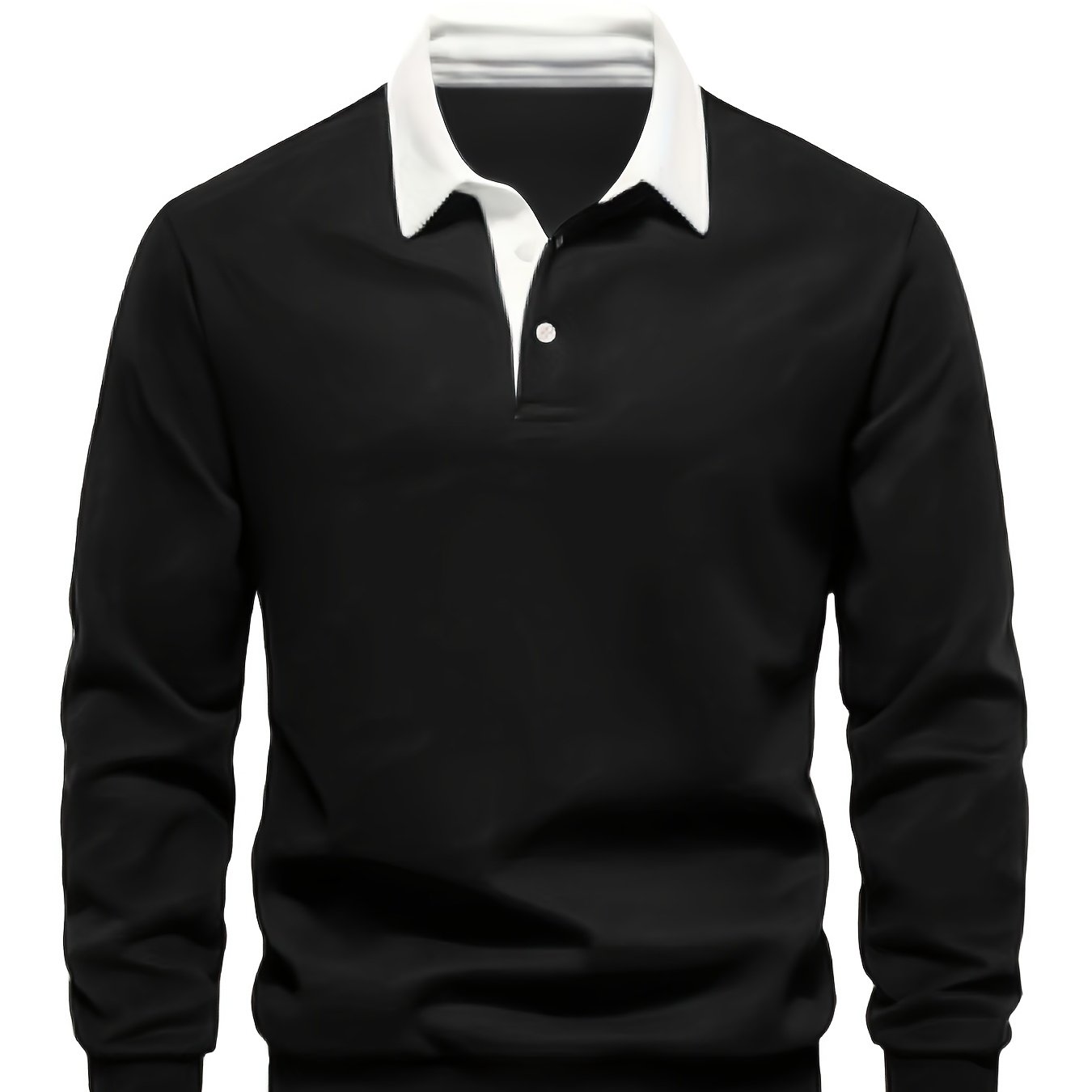 Plus Size Men's Autumn And Winter Color- Shirt, Casual And Fashionable Top