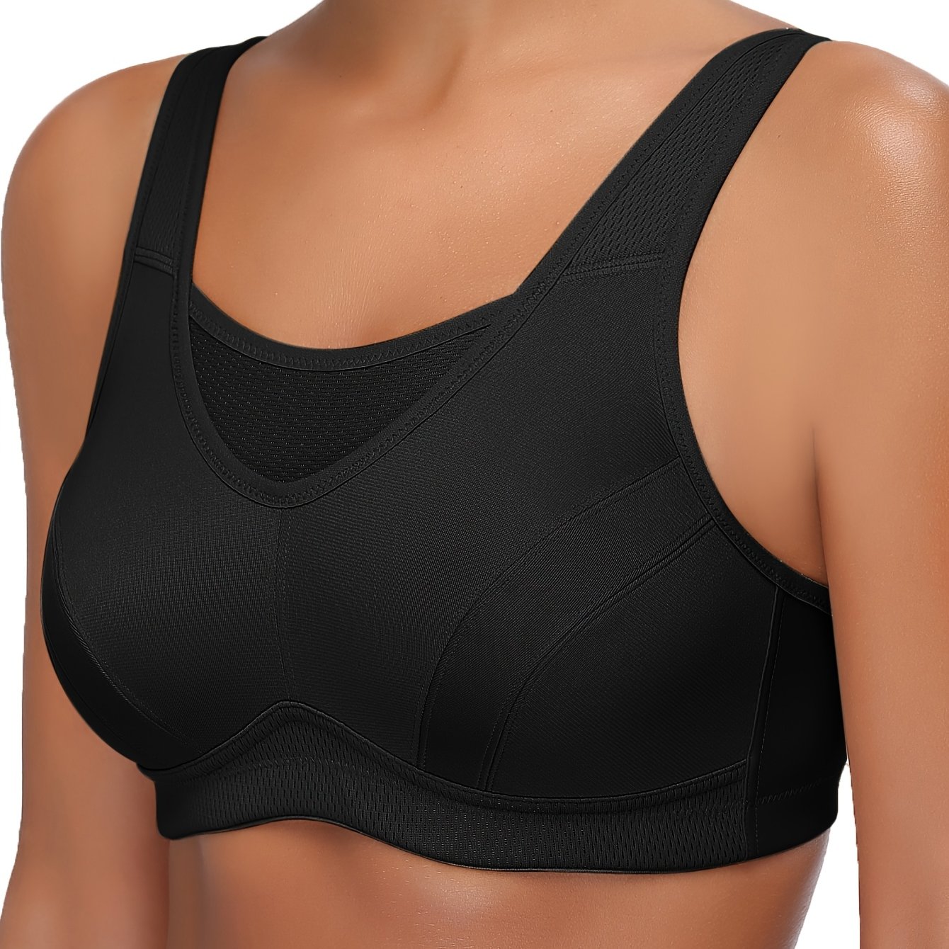 Women's Full Coverage Workout Non Padded Sports Bra