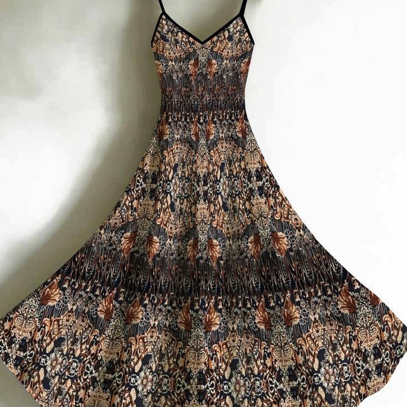 Women's Halter-neck Tank Dress With Printed Fashionable Patterns. Elegant Women's Dress Suitable For Parties, Casual , And Elegant Resort Wear. Essential Women's And Must-have For Women