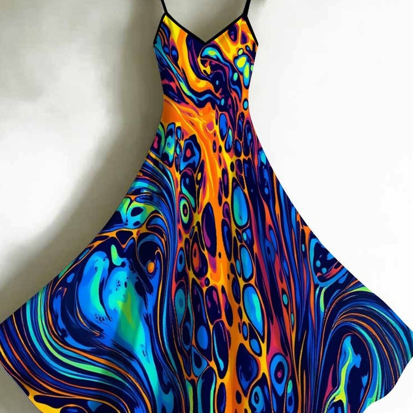 Women's Halter-neck Tank Top Dress With Printed Fashionable Patterns. Elegant Women's Dress Suitable For Parties, Casual , And Elegant Resort Wear. Essential Women's And Must-have For Women