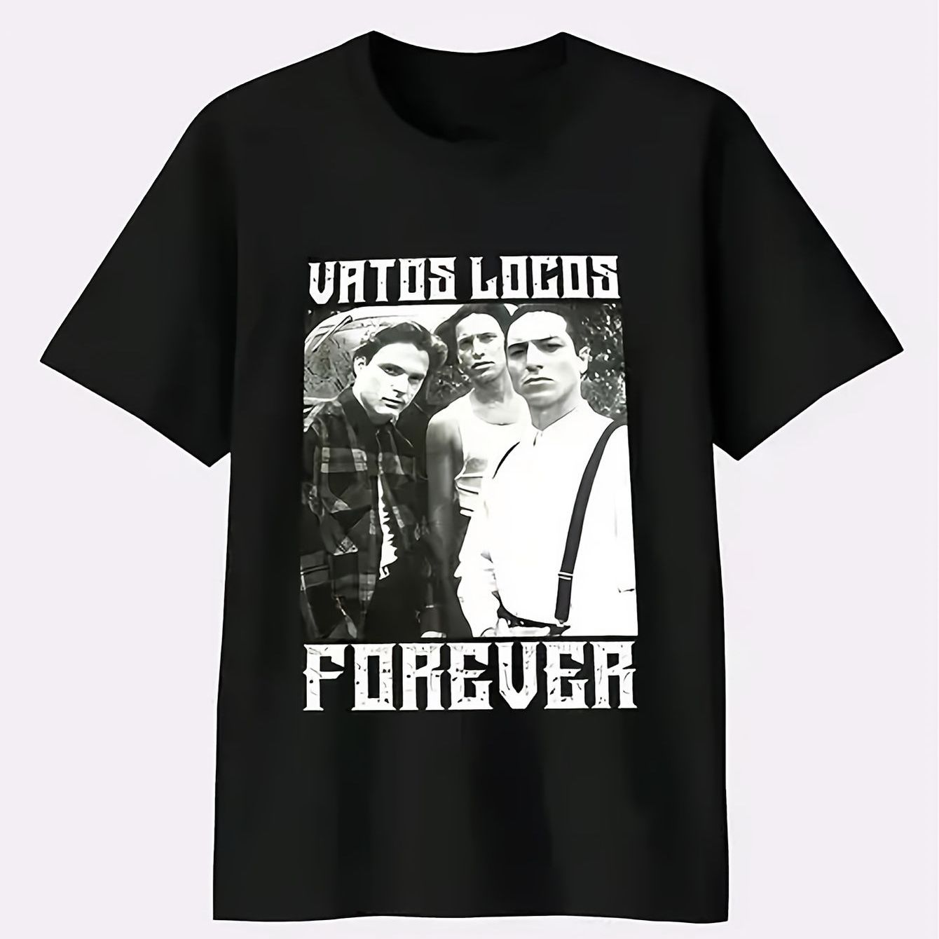 Men's Logos Forever T-shirt - Latino & Mexican With Iconic Logos Print, Oversized Loose Fit, Soft Breathable Fabric Suitable For Casual Wear, Urban Fashion Latino , Plus Size