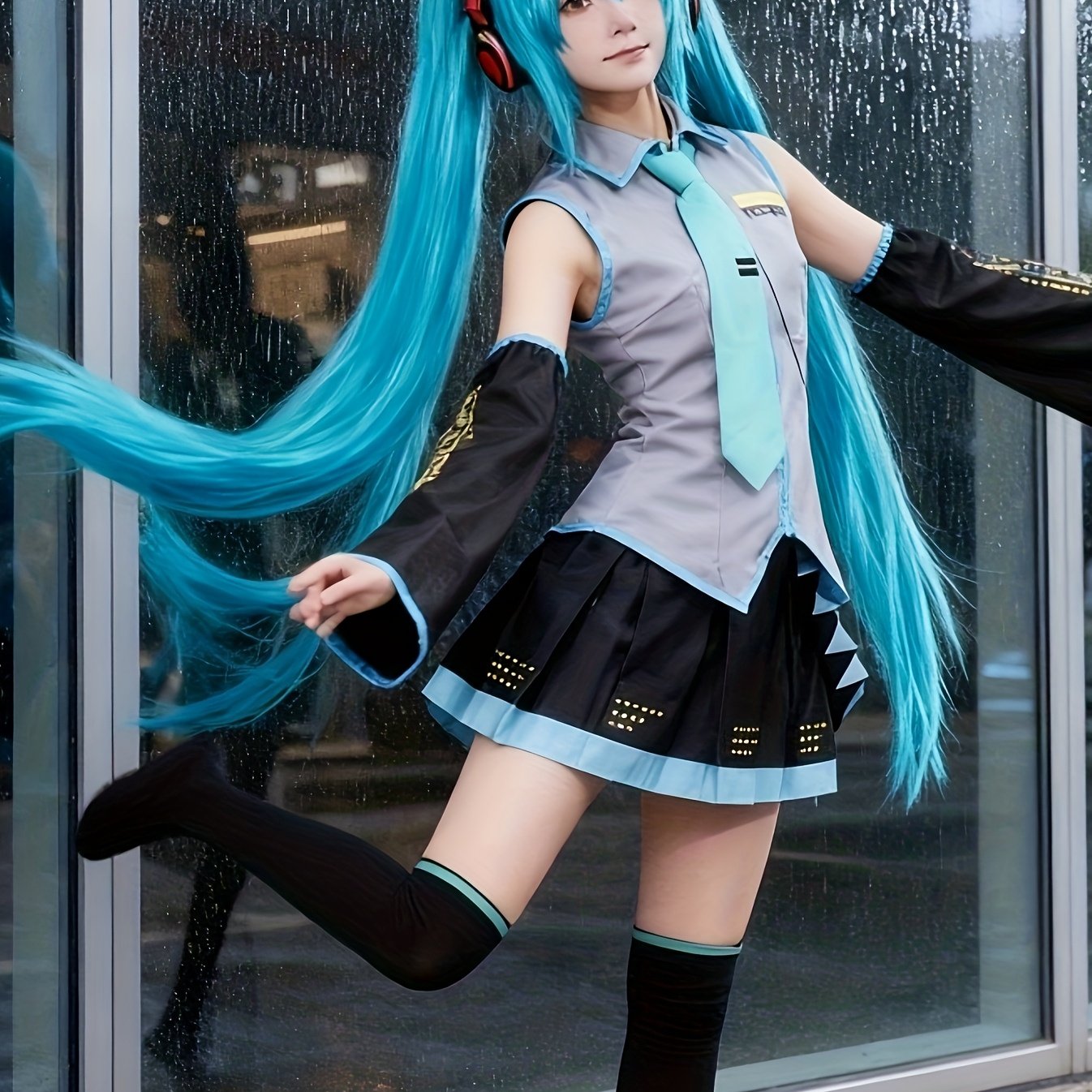 E-shop Anime Cos Erwachsenen Kostüm Cosplay Offizielle Uniform Virtuelles Cosplay Set Komplettes Stoff Grau Blaue Kleidung Anime Rollenspiel Set